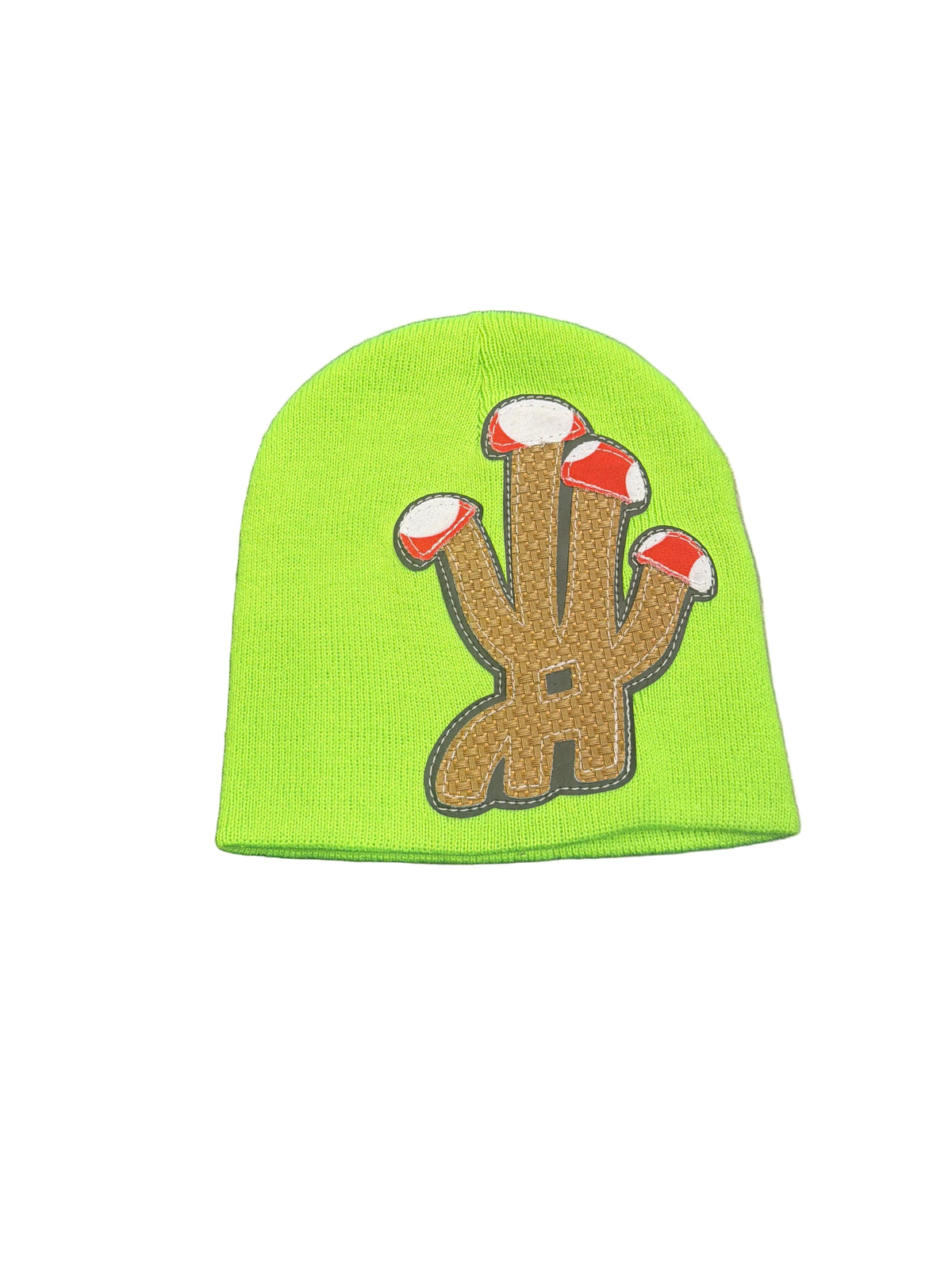 YKWYK Green Mushroom Patch Beanie