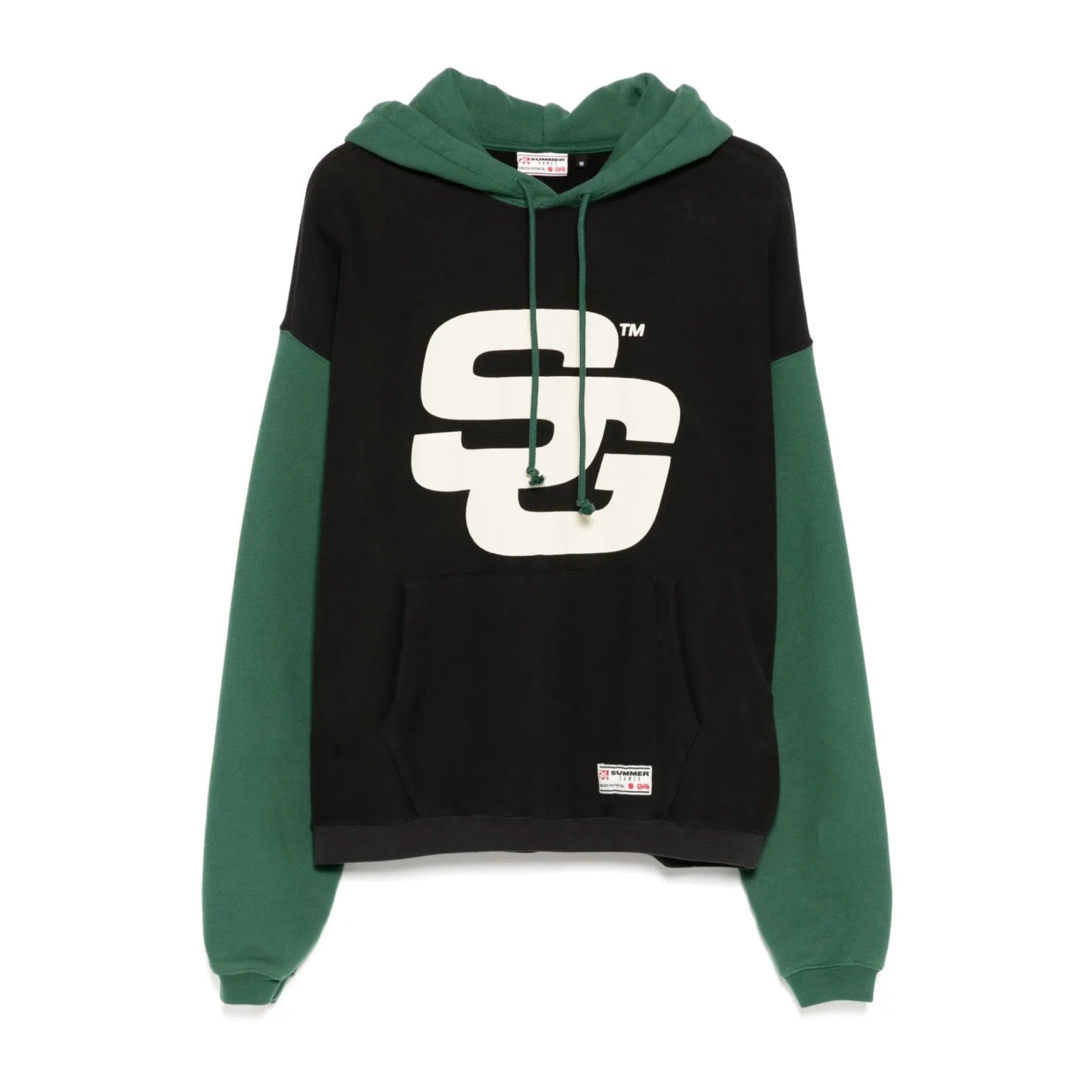 SUMMER GAMES | SG24 CONTRAST HOODIE JET BLACK & HUNTER GREEN