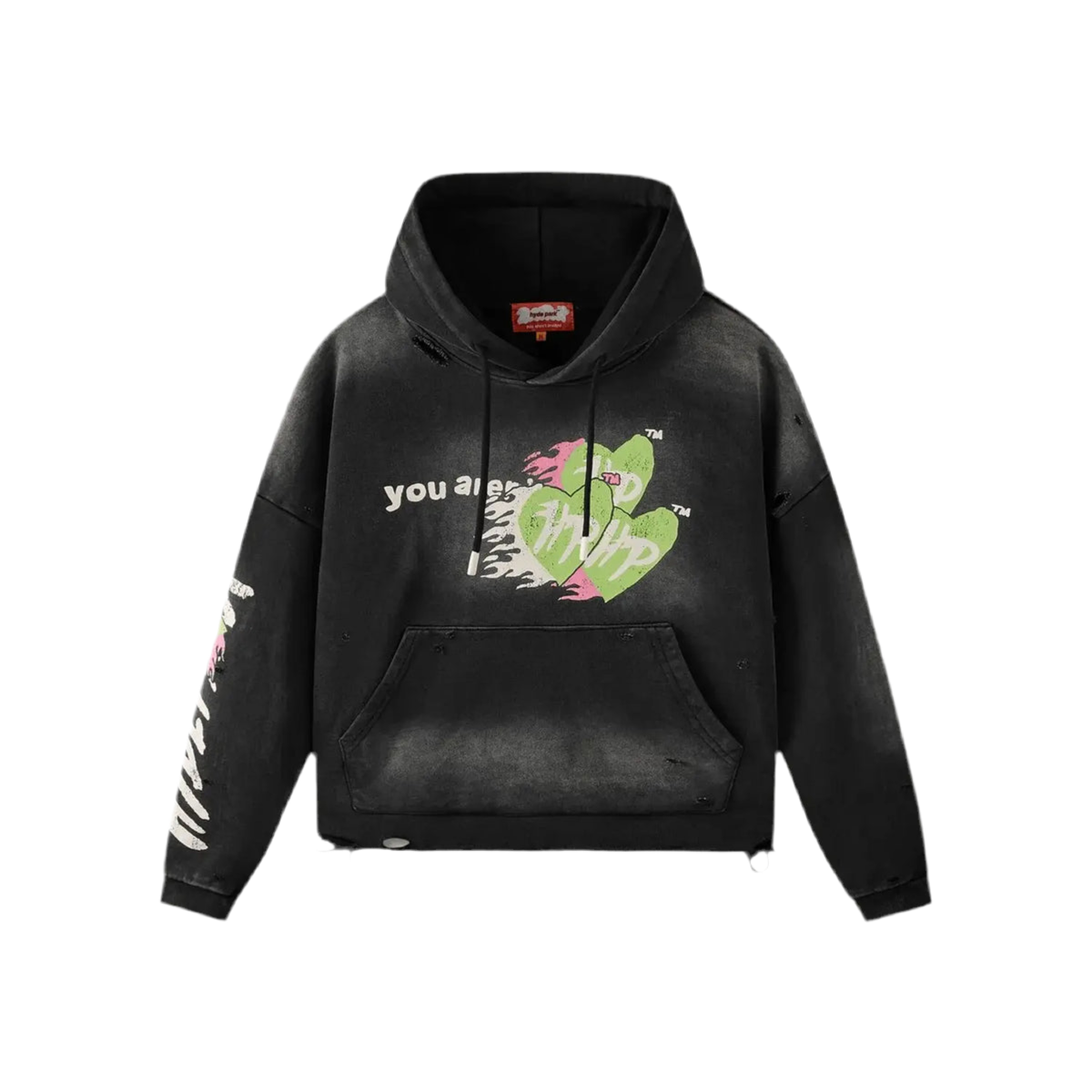 HYDE PARK "EASY DOES IT" HOODIE GREEN BLACK