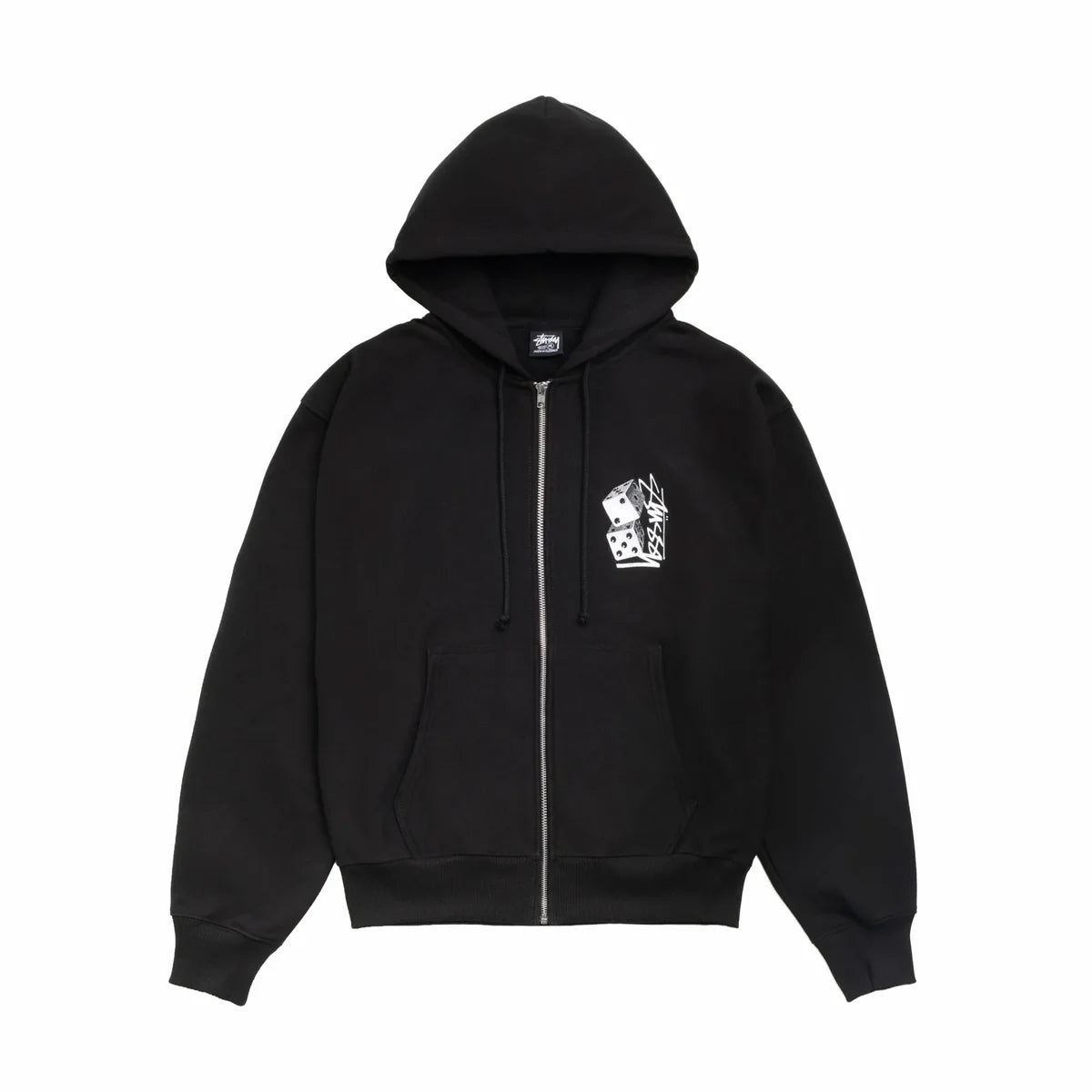 Stussy Tall Dice Zip Up Black