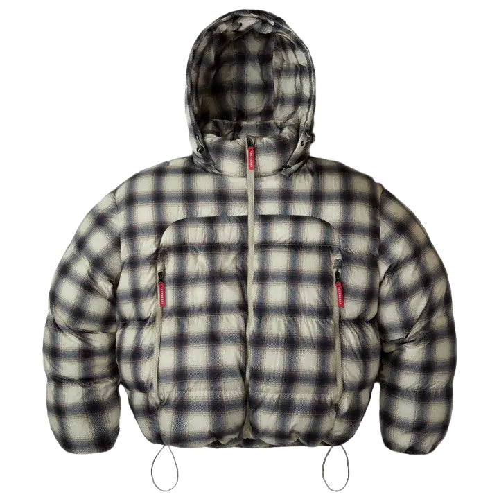 GV Gallery x Raspberry Hills Plaid Puffer Jacket