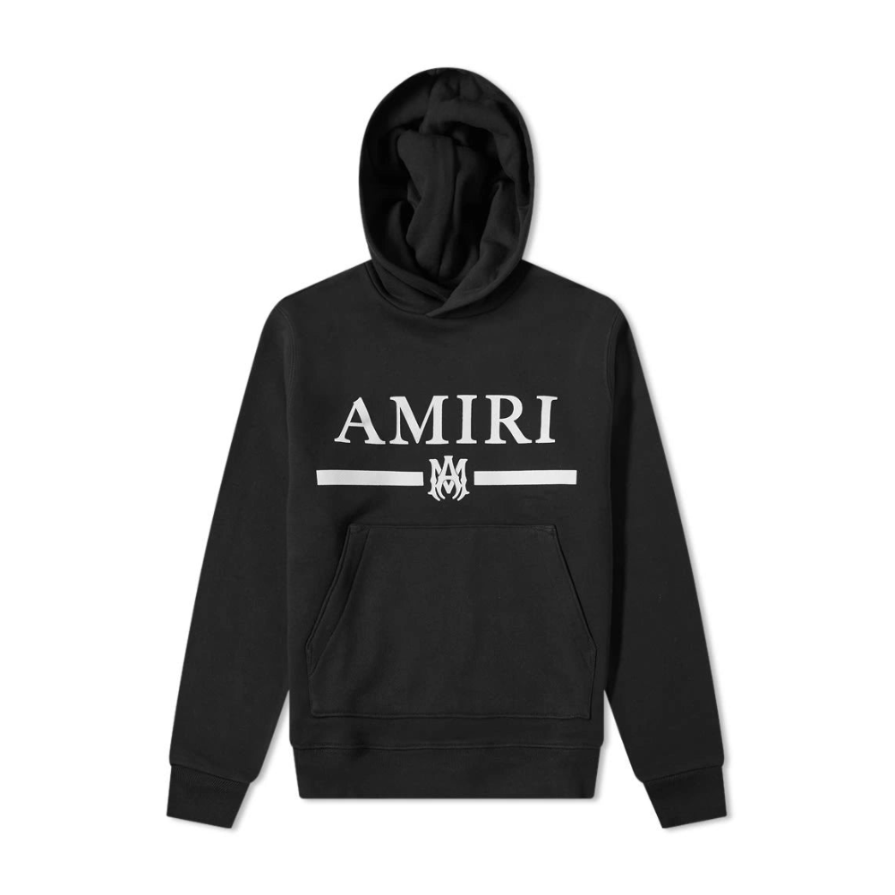 AMIRI Ma Bar Logo Hoodie Black/White