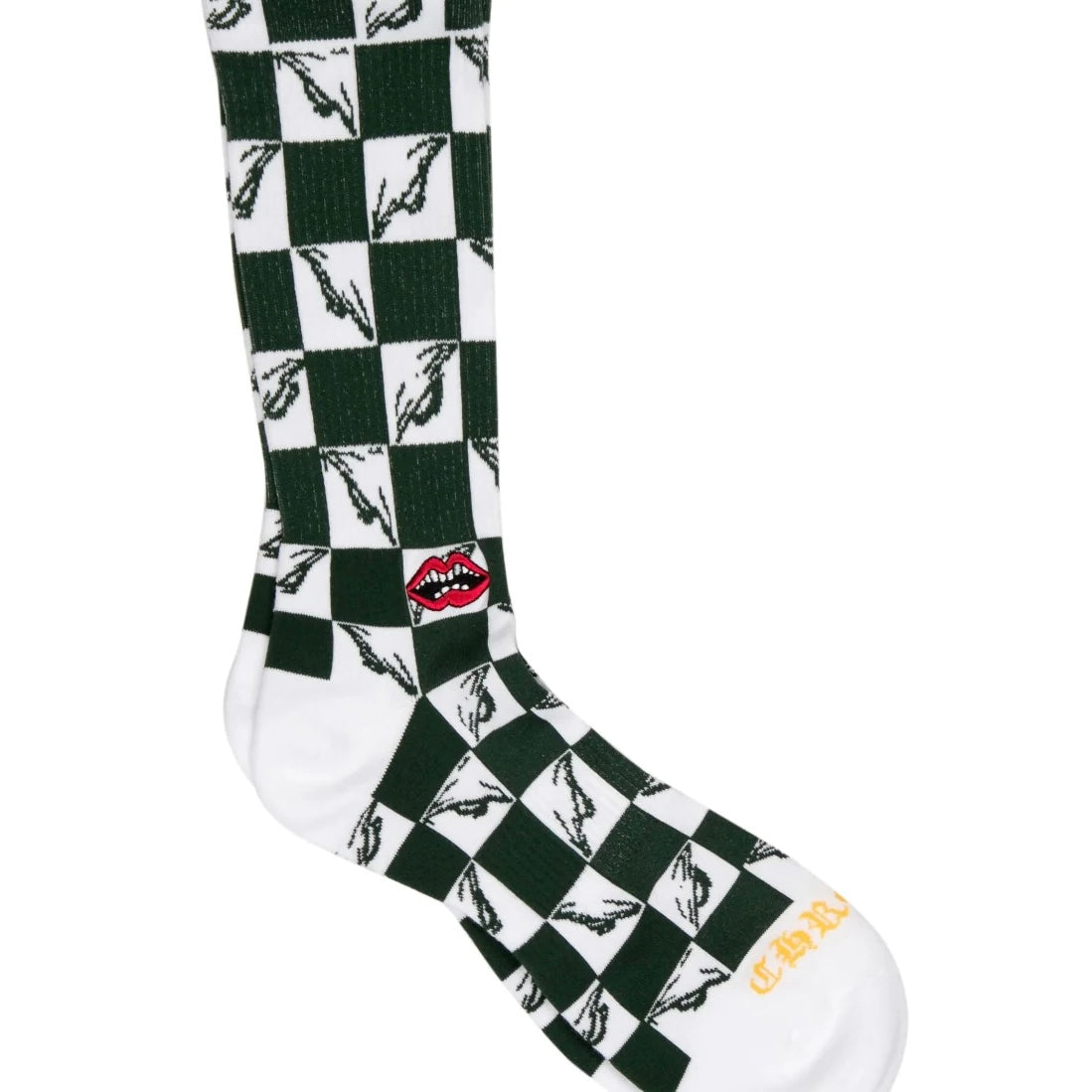 Green Chrome Hearts Matty Boy 99 Eyes Socks