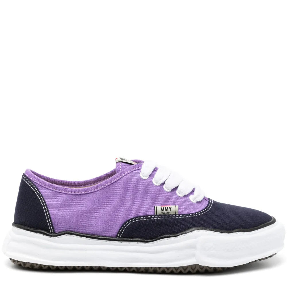 Maison MIHARA YASUHIRO | Baker Low-top Cotton Sneakers NAVY & PURPLE