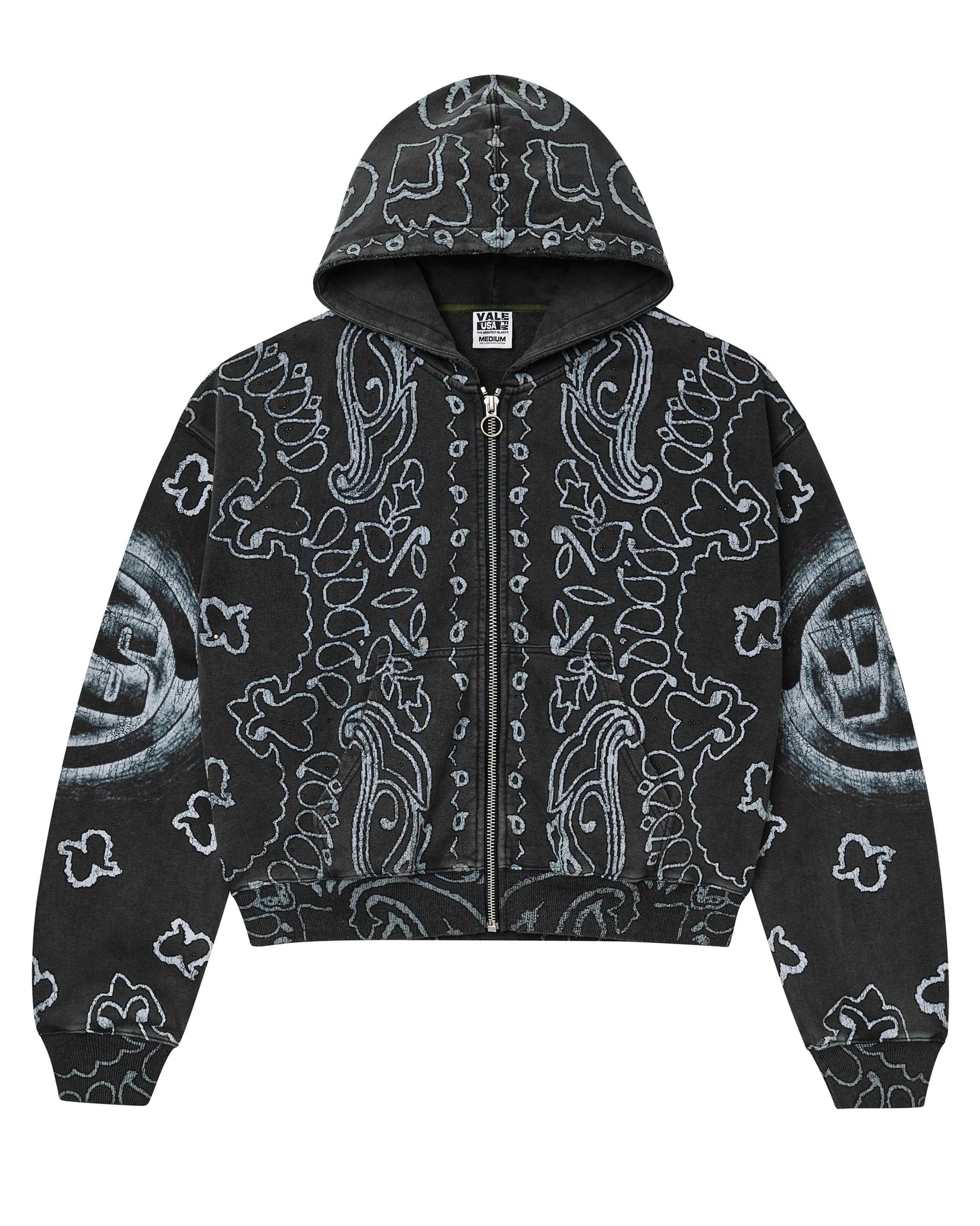 Vale Forever BLACK FLAG ZIP UP