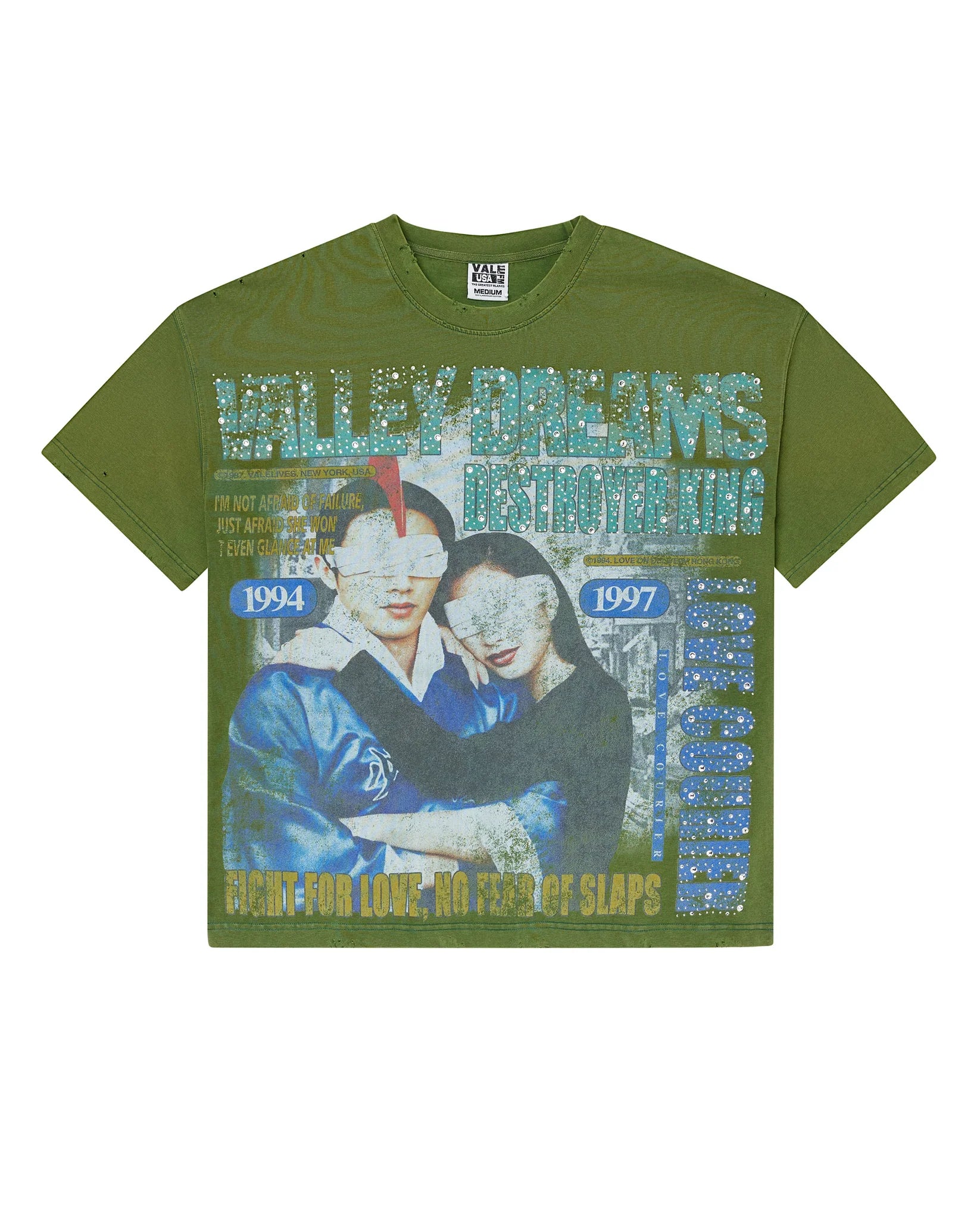 Vale Forever GREEN ROBOT BLING TEE