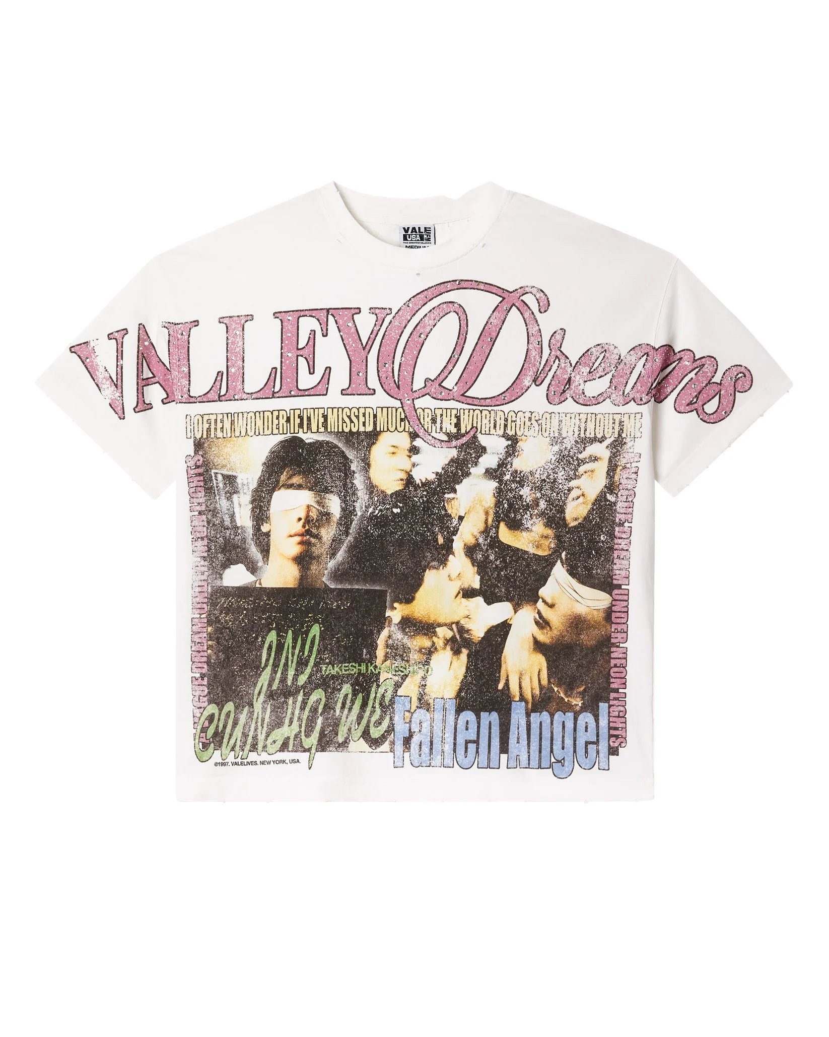 Vale Forever WHITE FALLEN BLING TEE