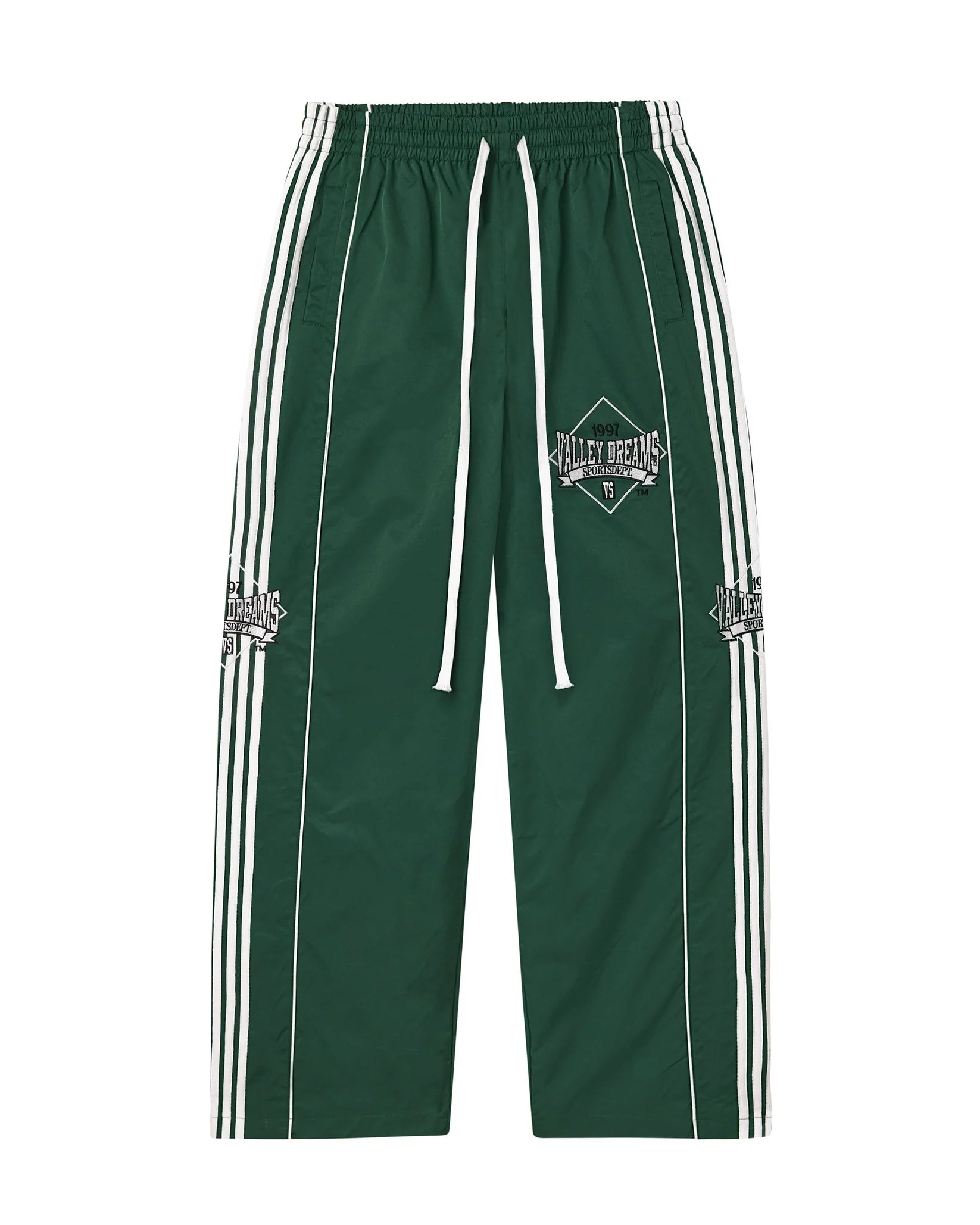 VALE FOREVER | GREEN STRIPE TRACK PANTS