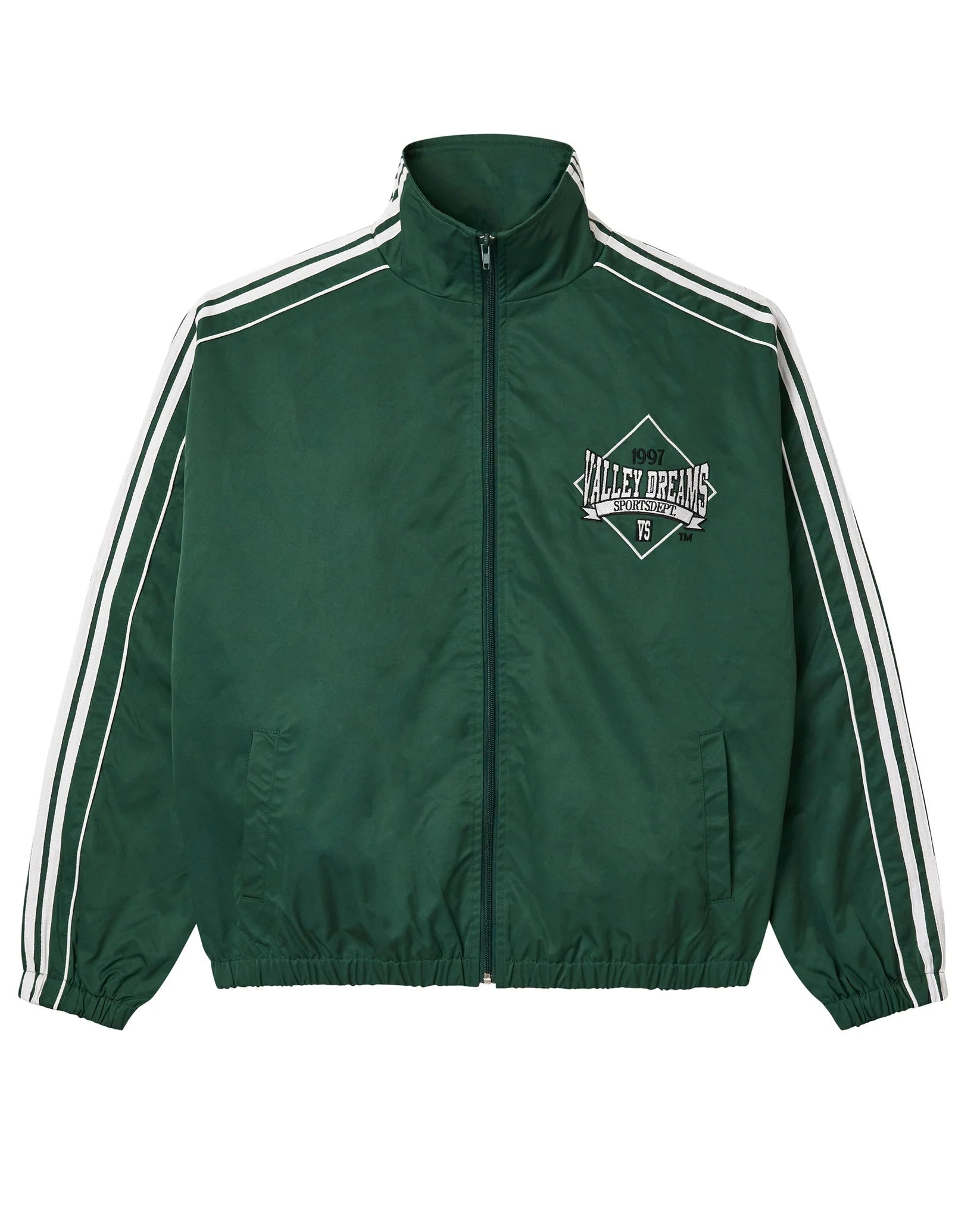 VALE FOREVER | GREEN STRIPE TRACK JACKET