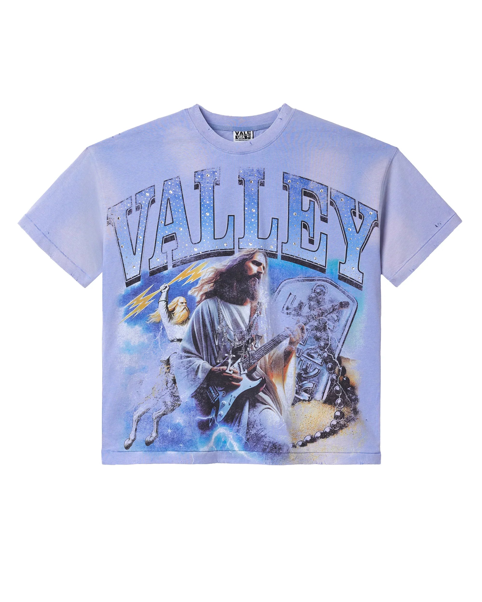 Vale Forever Holy Metal Bling Tee 'Periwinkle'