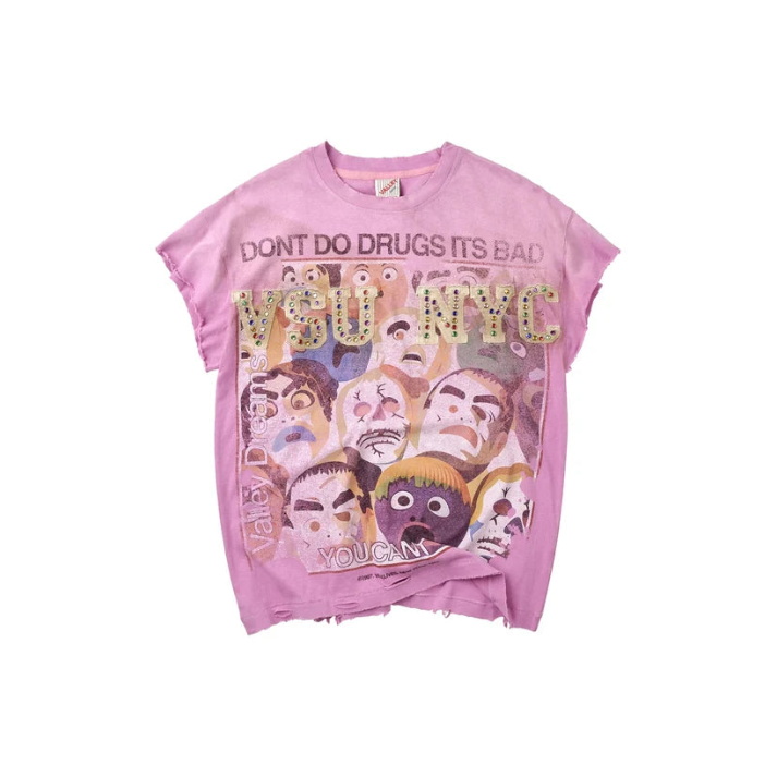 Vale Forever No Drugs Tank Pink