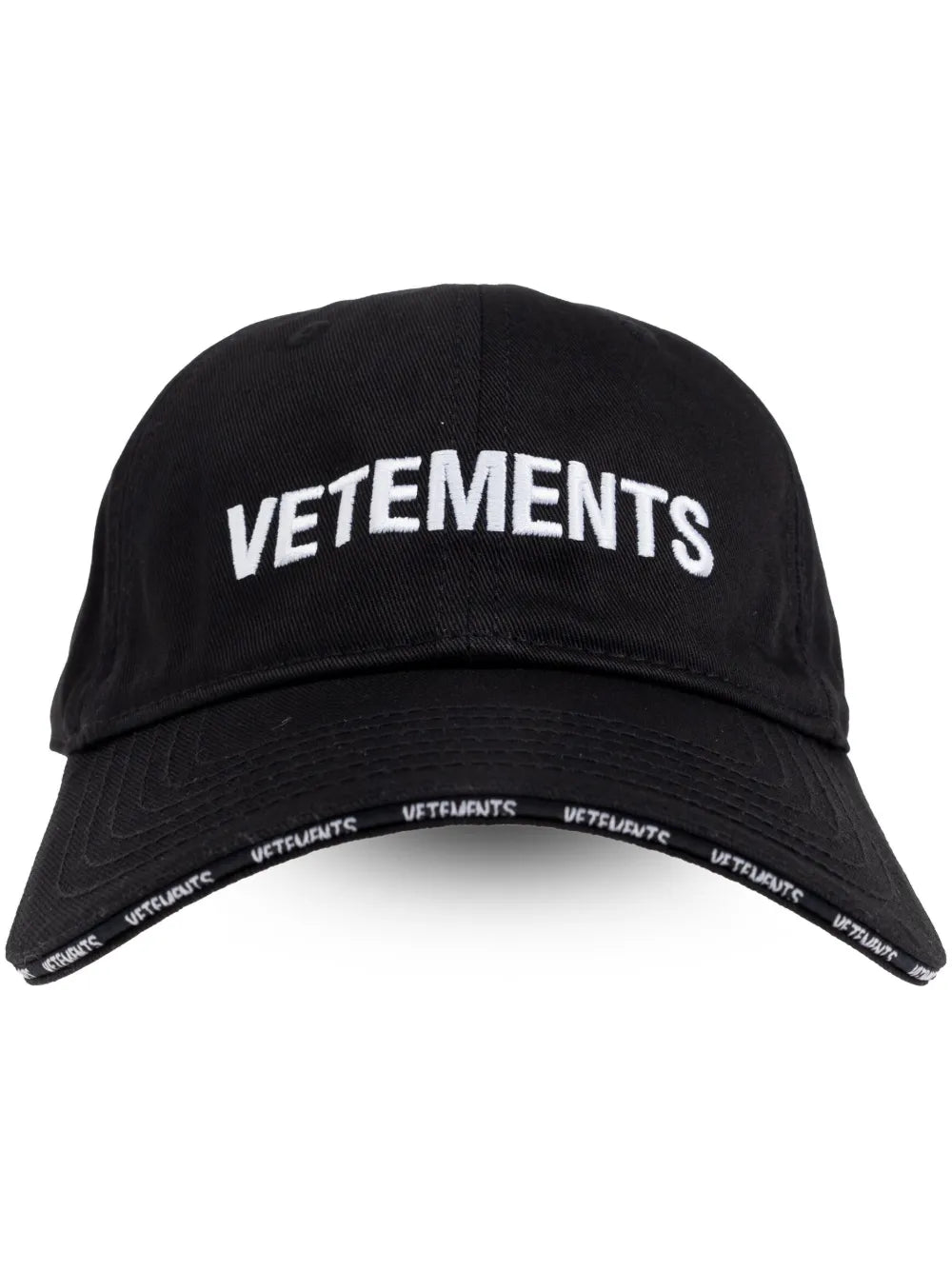 Vetements Logo Embroidered Curved Peak Cap