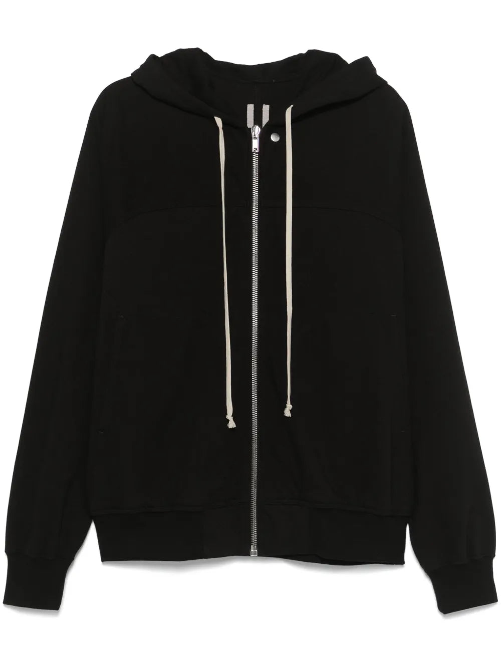 Rick Owens Windbreaker Zip Up Hoodie in Black