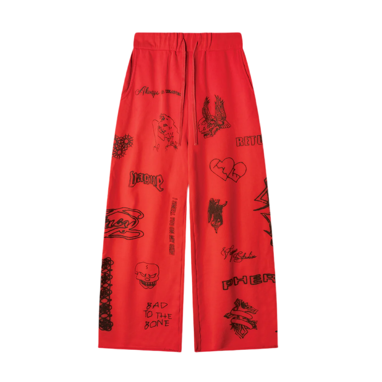 VAGUE STUDIOS SKIN DEEP SWEATPANTS RED