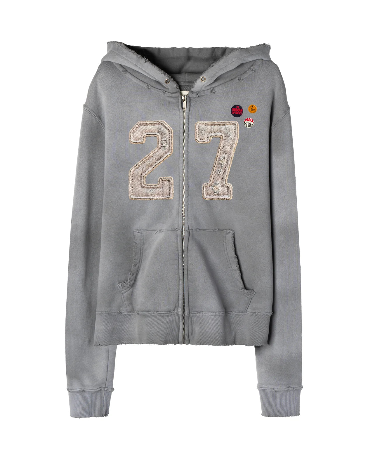 VAGUE 27 CLUB ZIP-UP SUNBEAT GREY
