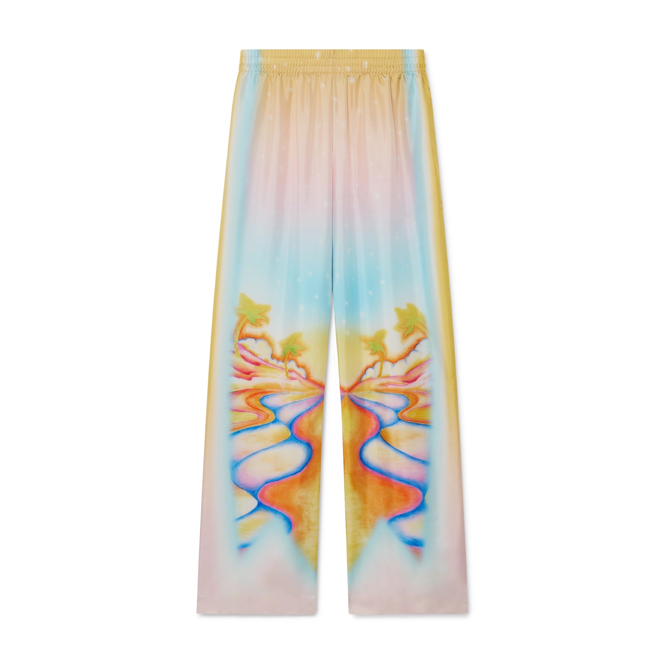CASABLANCA PSYCHEDELIC NIRVANA SILK TROUSERS