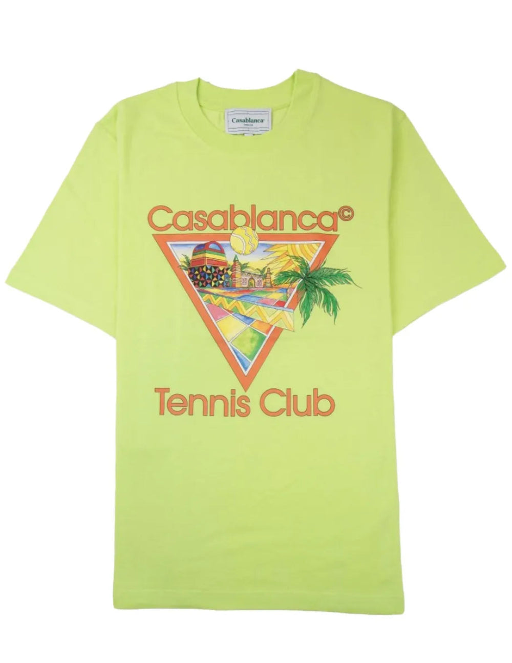 Casablanca Afro Cubism Tennis Club T-Shirt Green