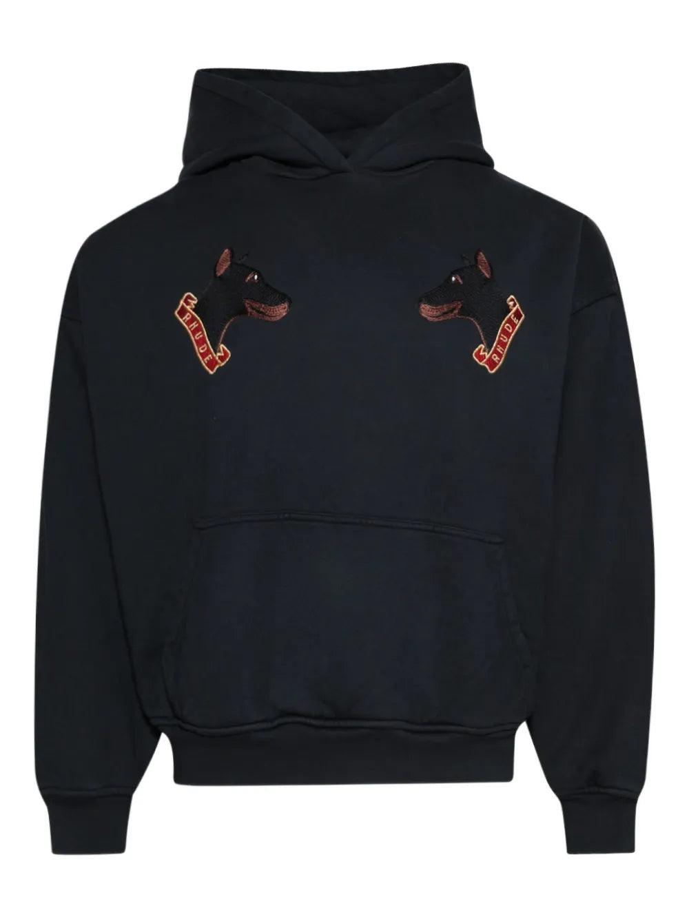Rhude London Hound Hoodie in Vintage Black