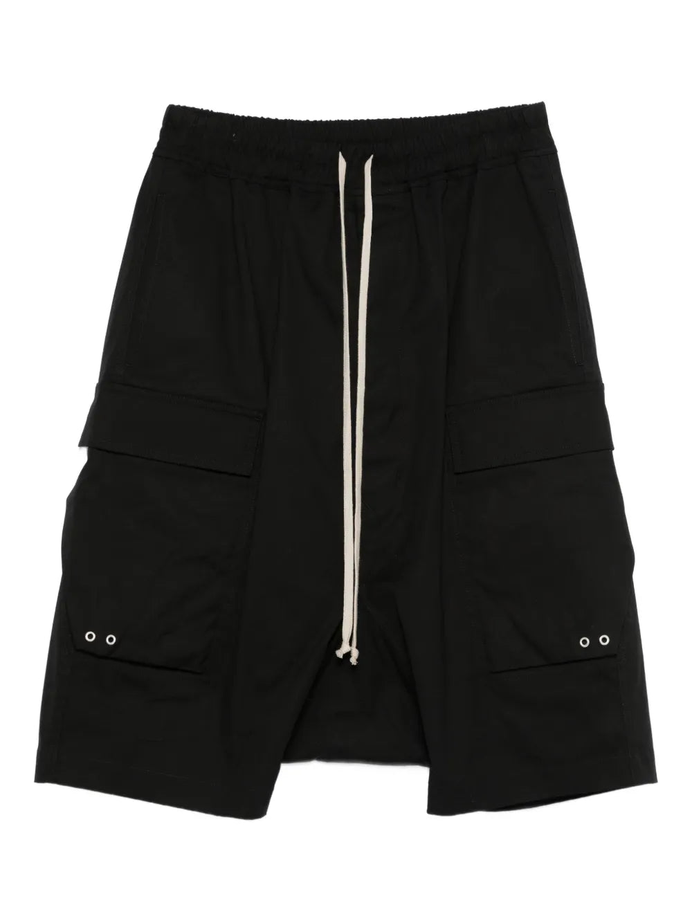 Rick Owens Black Temple Cargo Pods Shorts FW26
