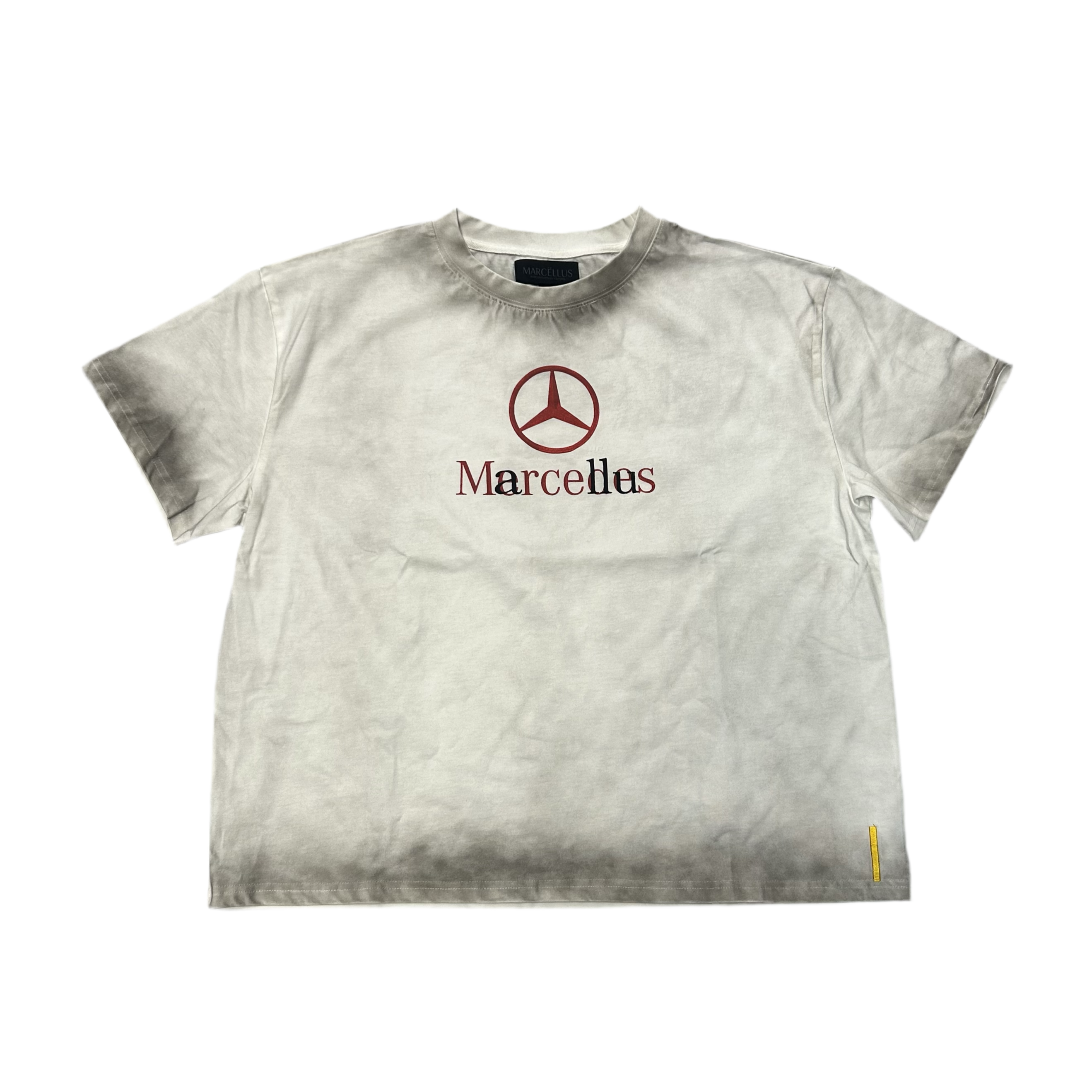MARCËLLUS MERCEDES WHITE LOGO TEE