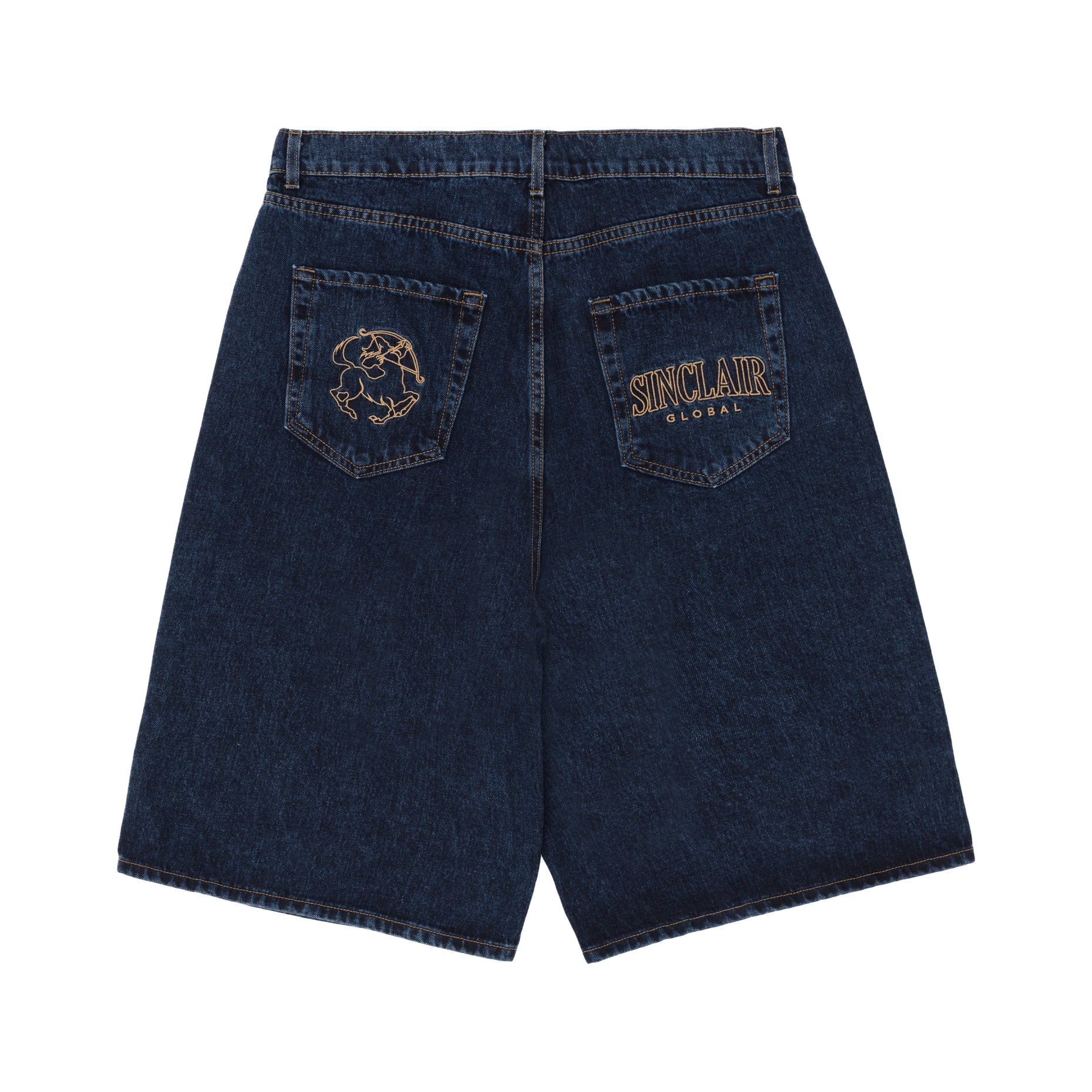 SINCLAIR DENIM SHORT( DARK BLUE )