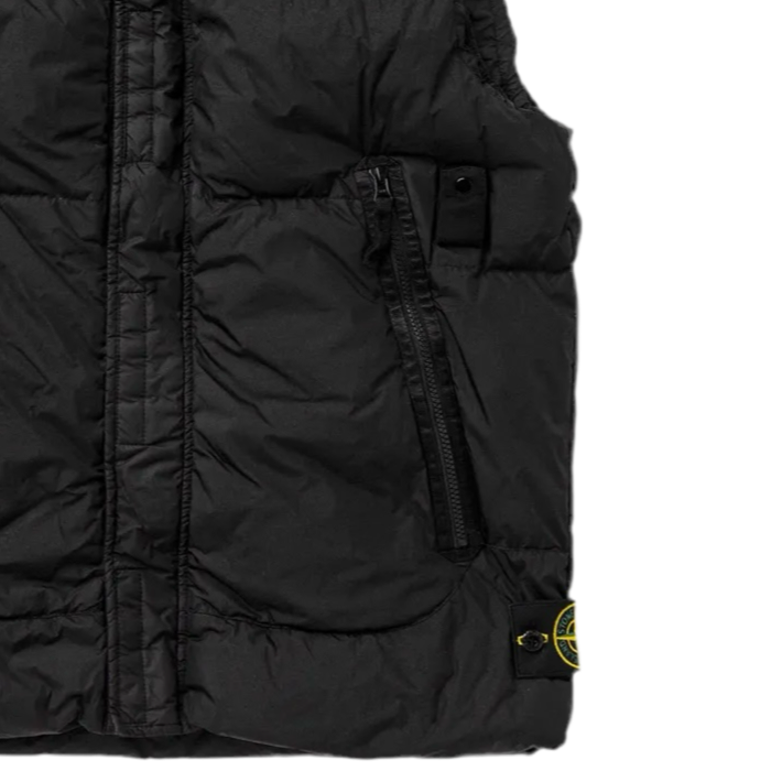 Stone Island Garment Dyed Crinkle Reps Ny Down Vest