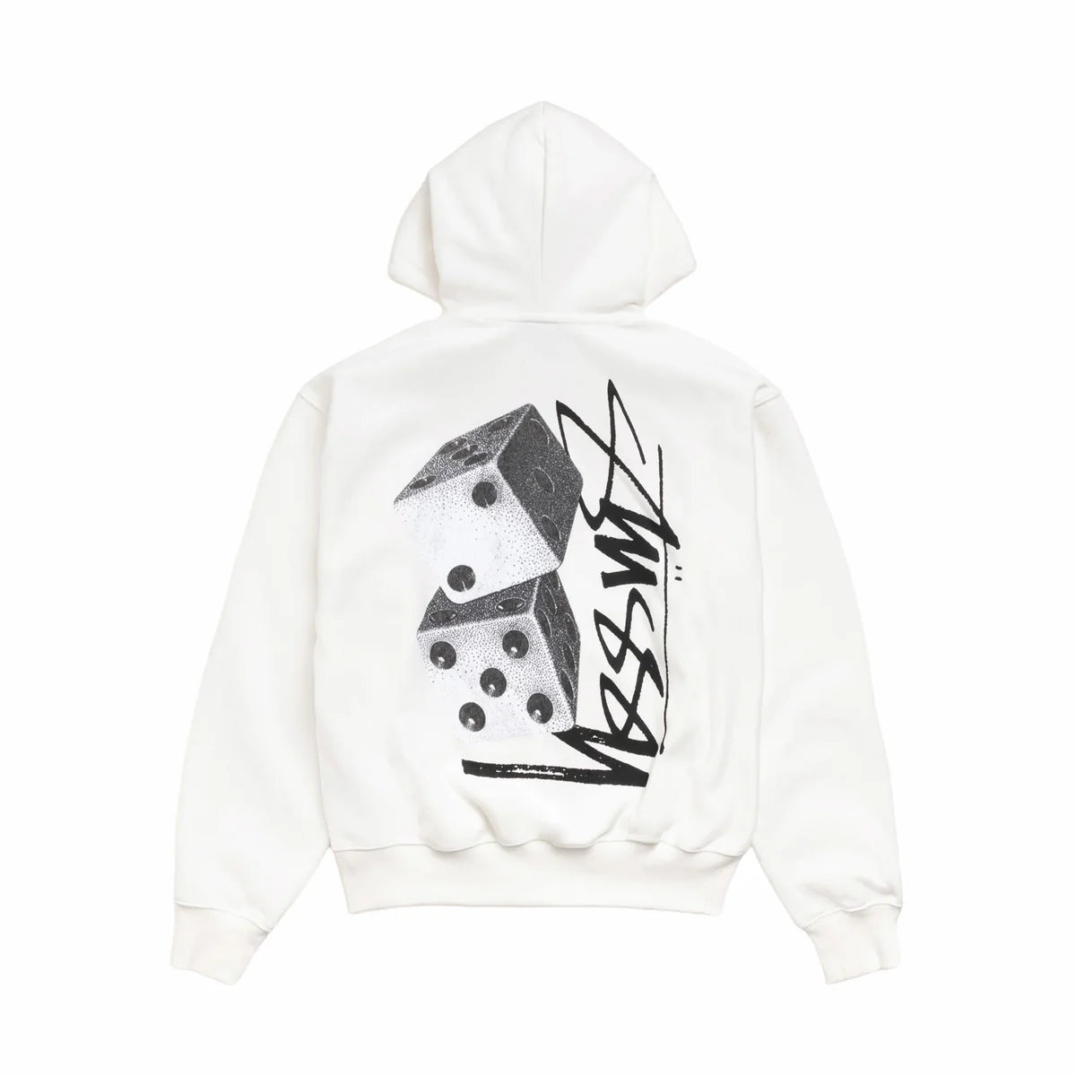 Stussy Tall Dice Zip Up White