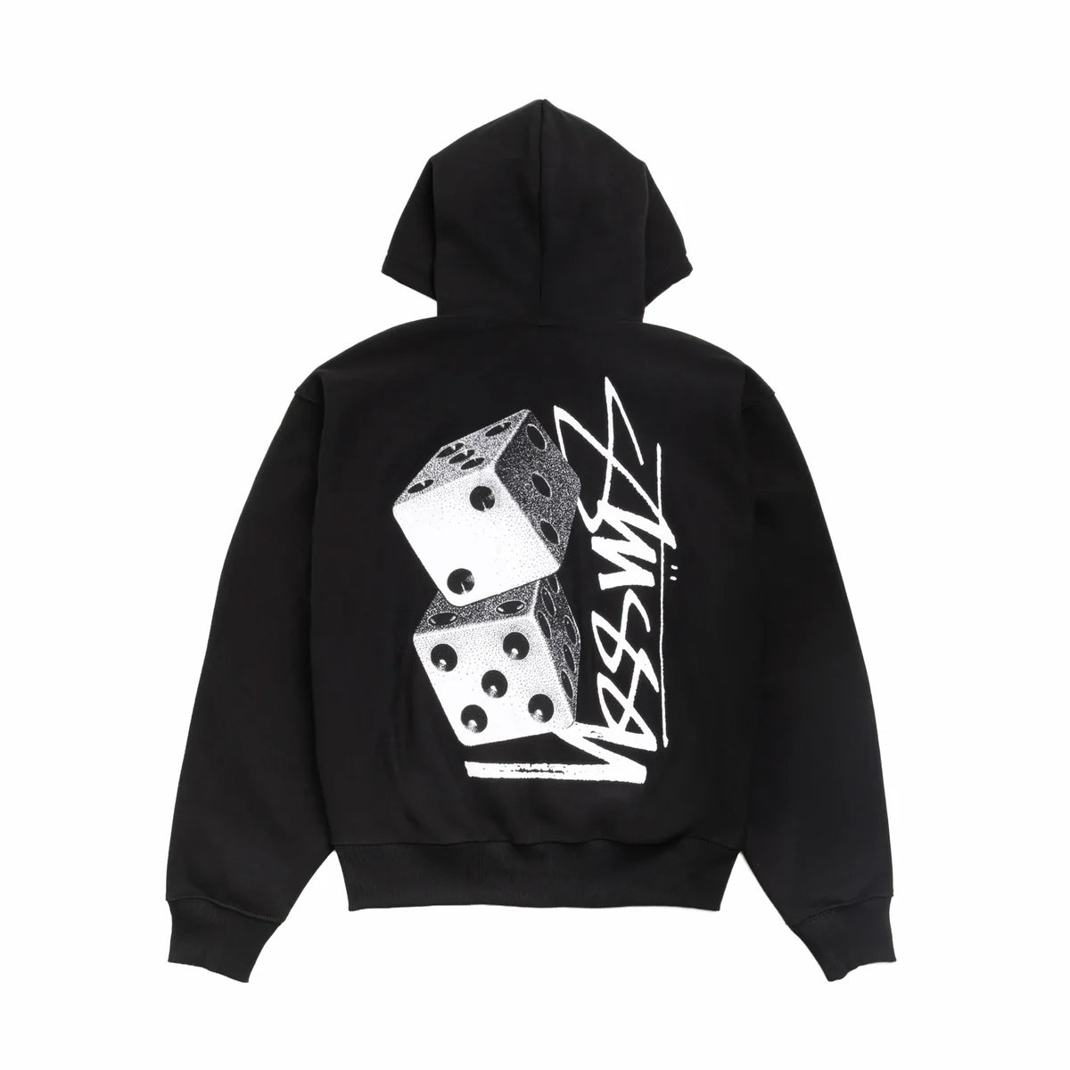 Stussy Tall Dice Zip Up Black