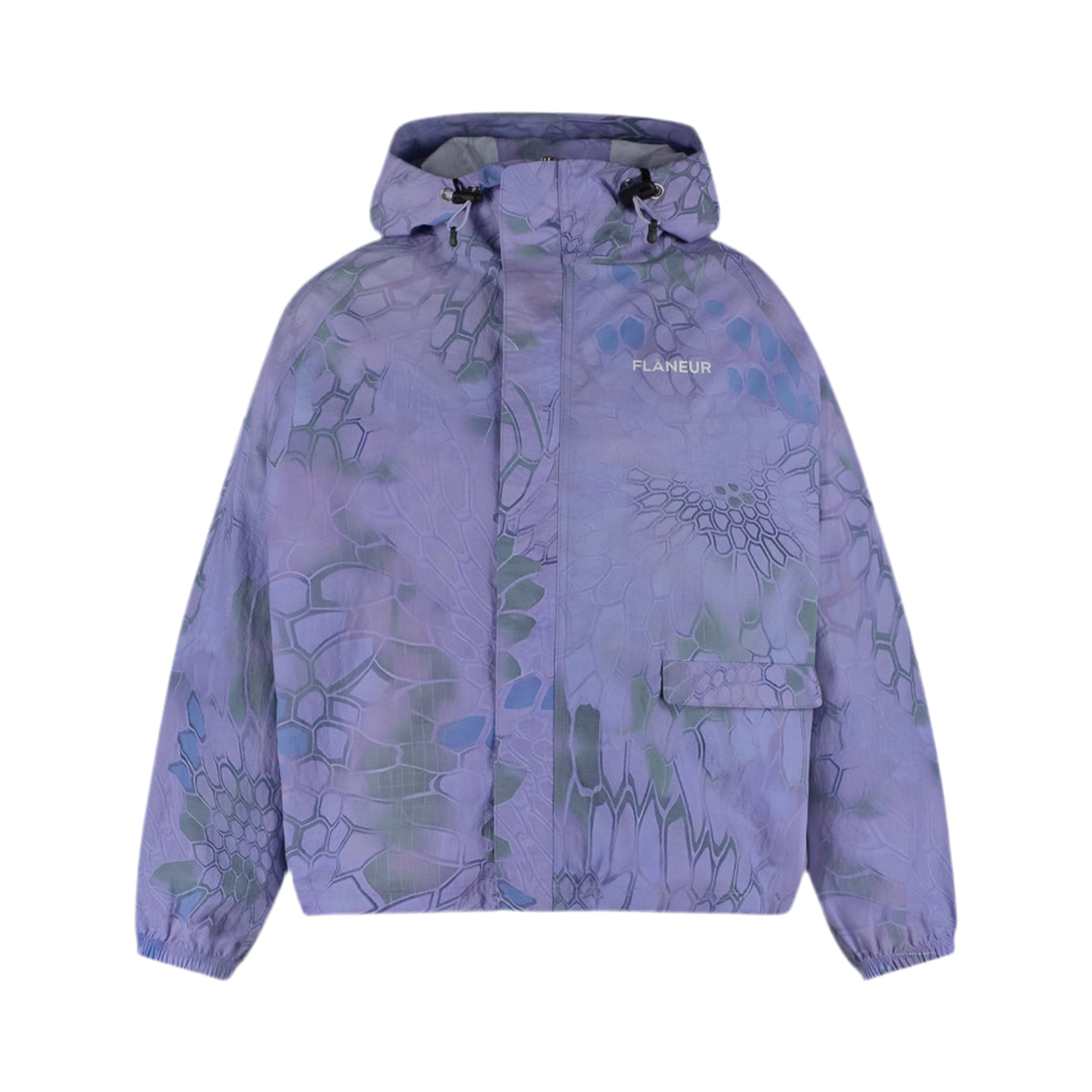 FLÂNEUR Turtle Nylon Jacket Blue Purple