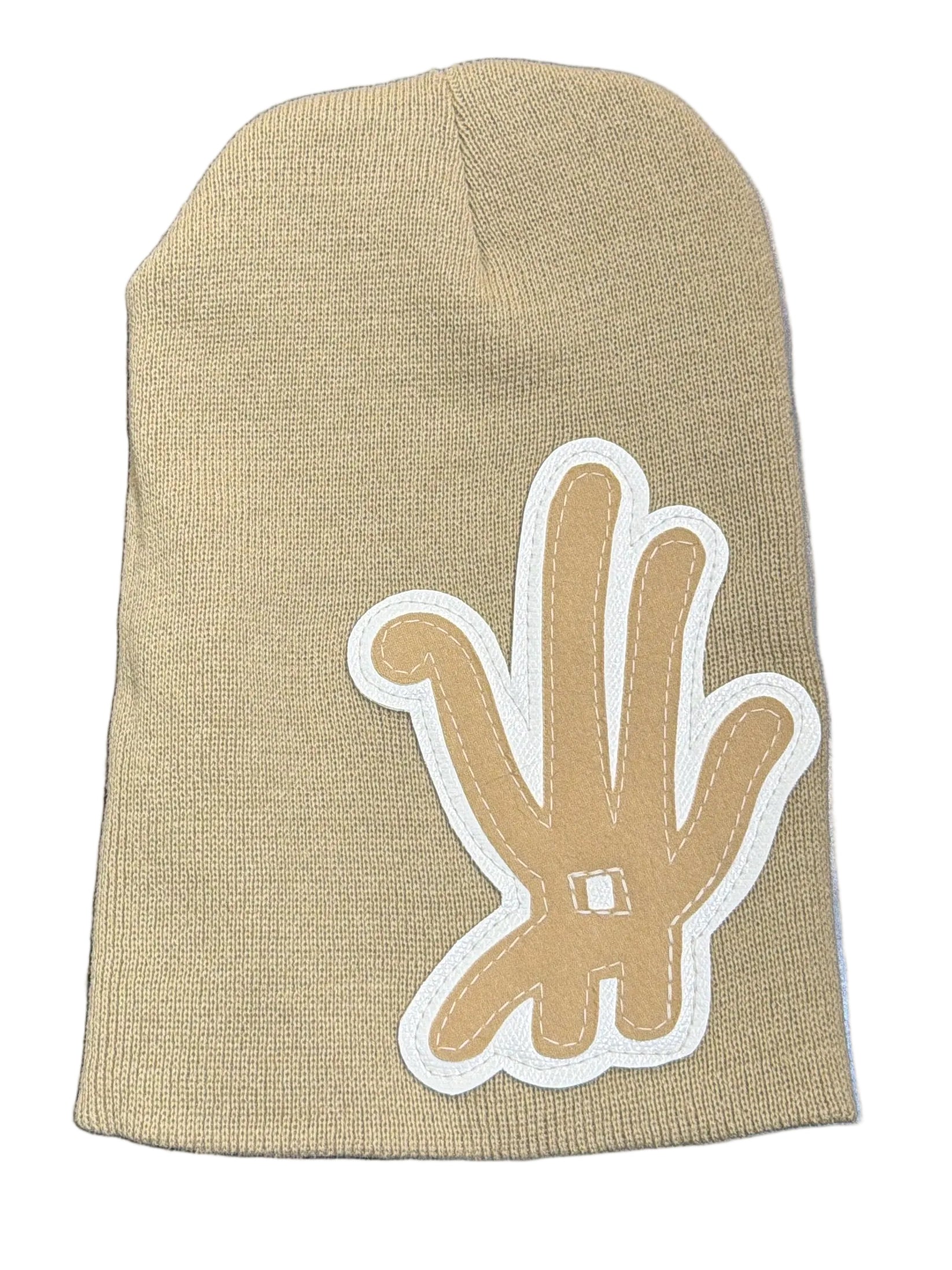 YKWYK LONG BEANIE BEIGE