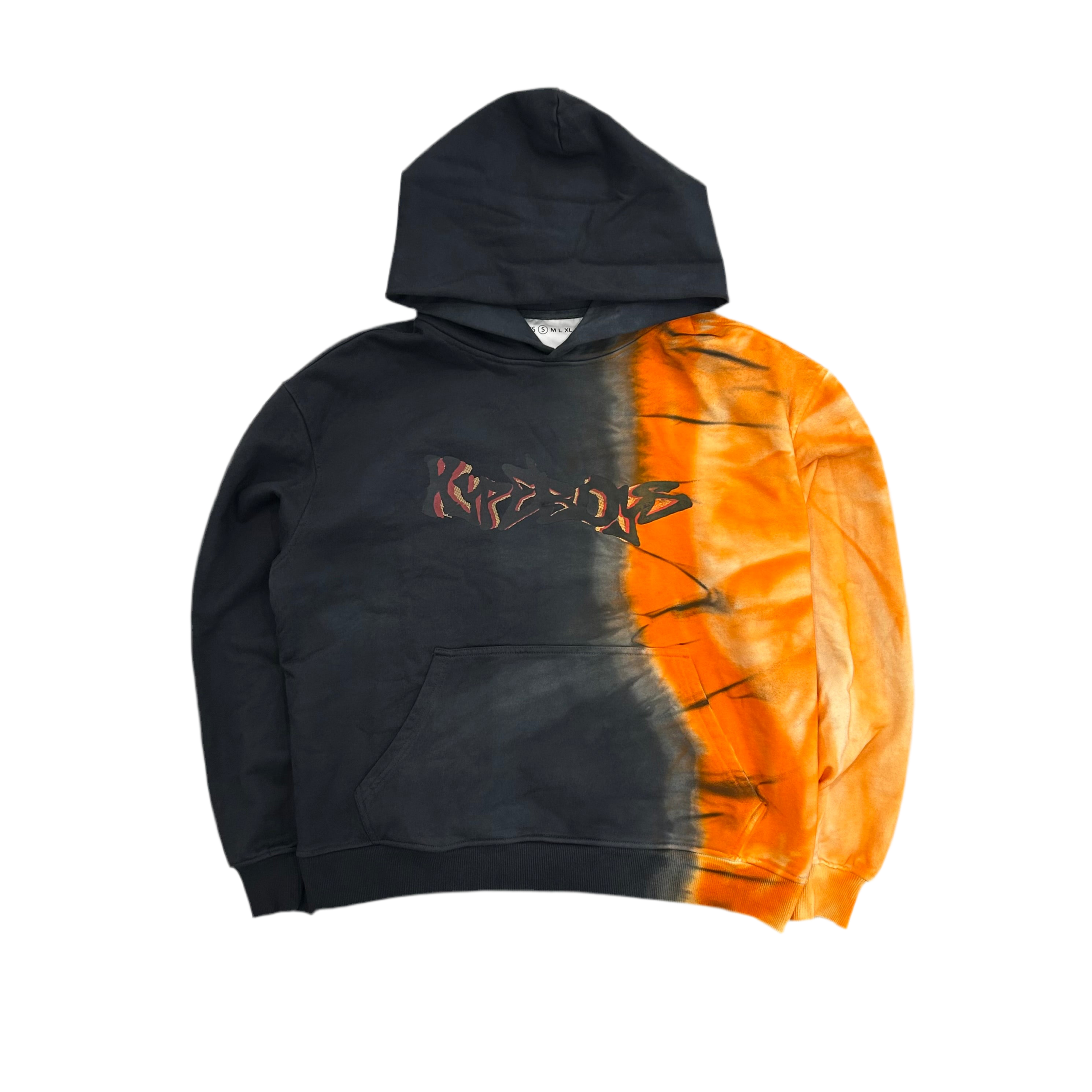HYPEBOYS TIE DYE TWIST HOODIE ( ORANGE )