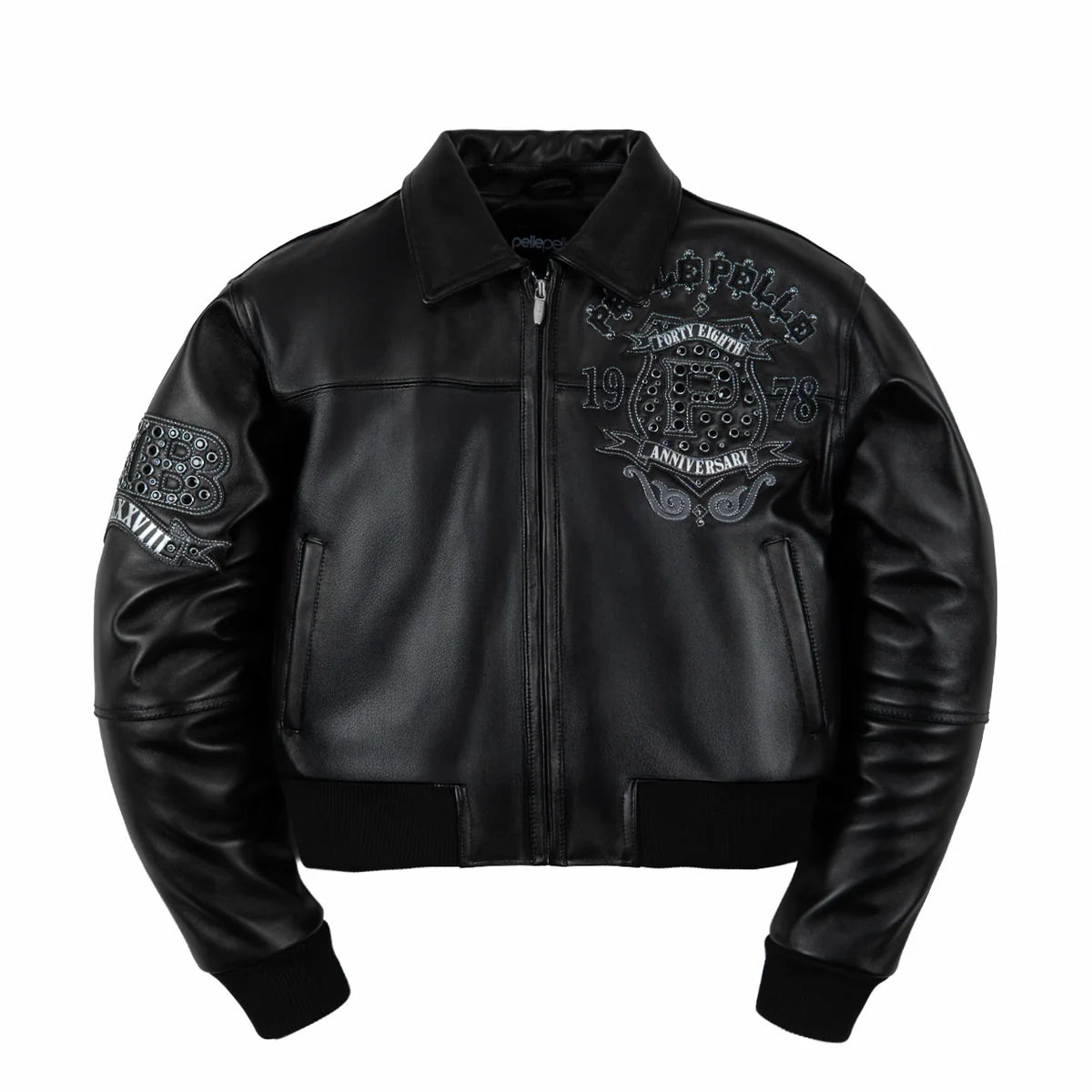 Pelle Pelle Unrivaled Anniversary Womens Crop Jacket BLACK