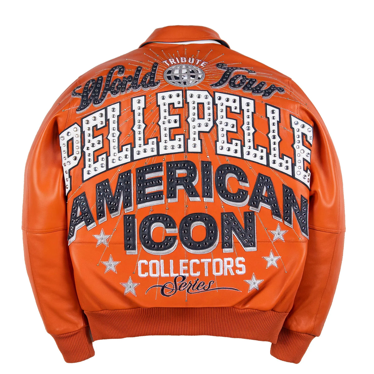 PELLE PELLE WORLD TOUR ICON JACKET - ORANGE/NAVY