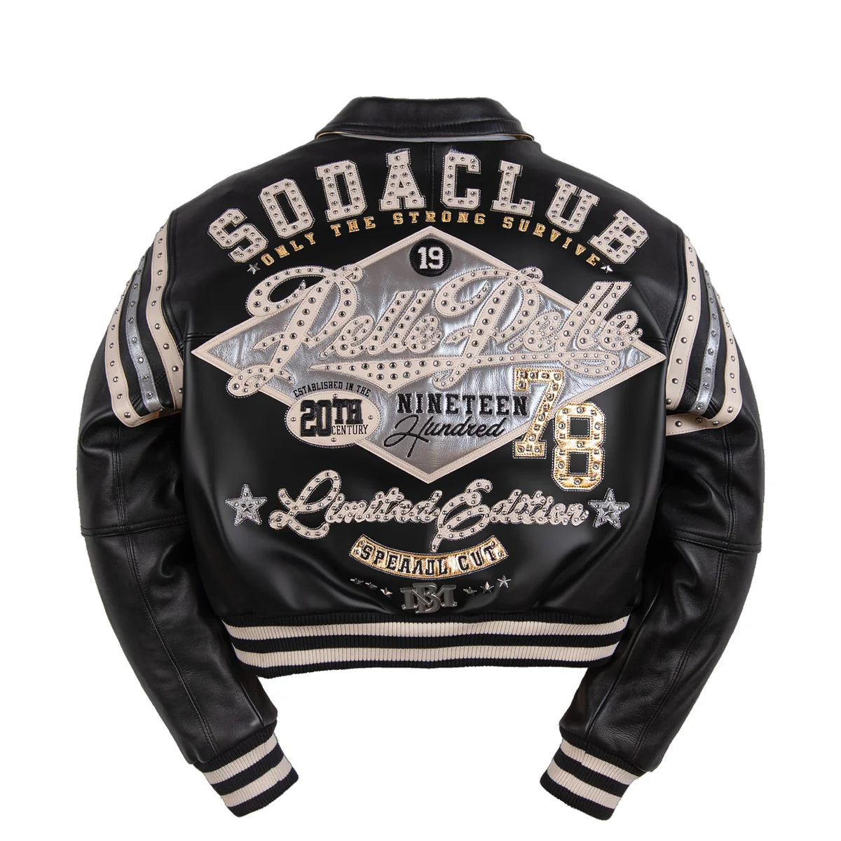 PELLE PELLE ONLY THE STRONG WOMENS JACKET - BLACK/IVORY