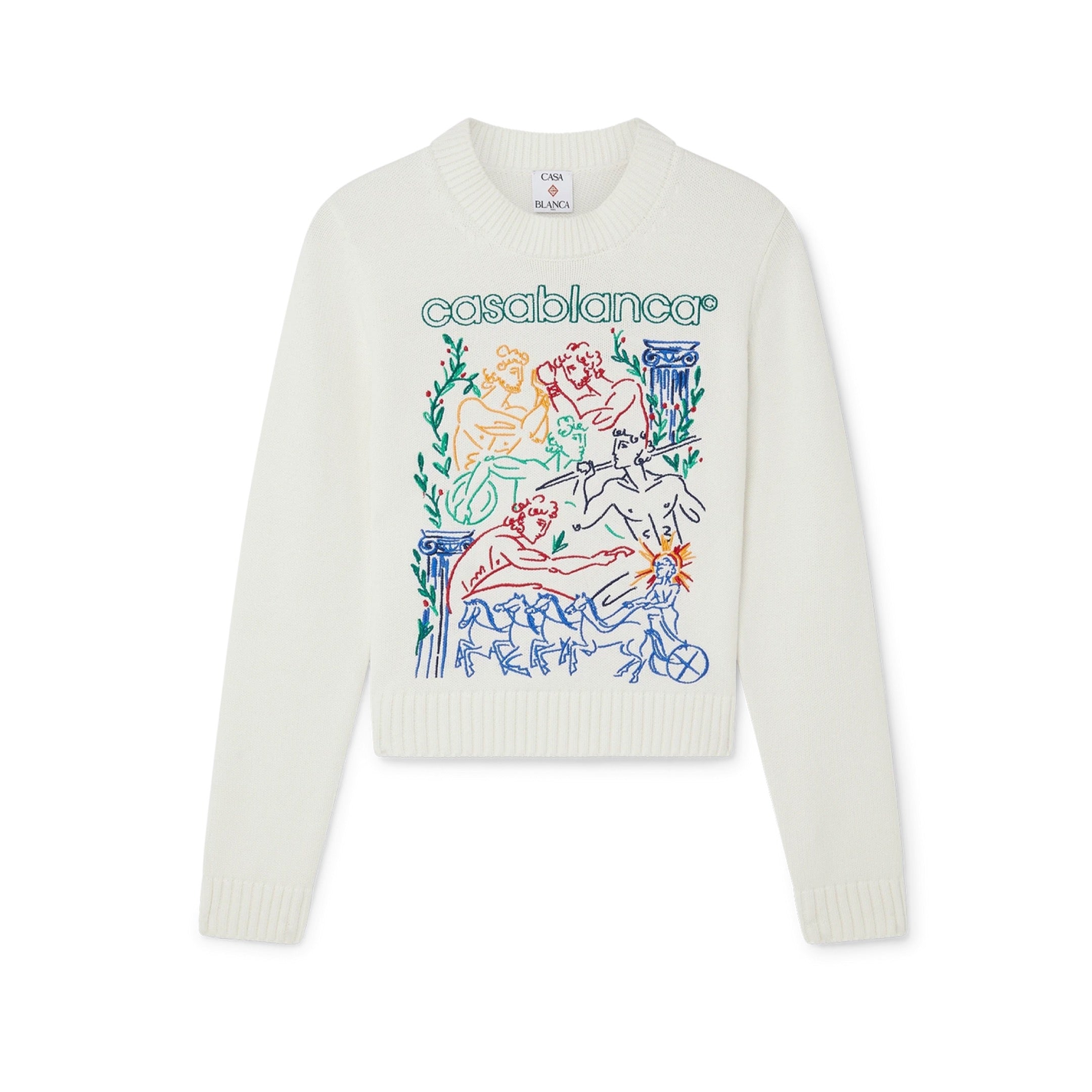 CASABLANCA EMBROIDERED JUMPER