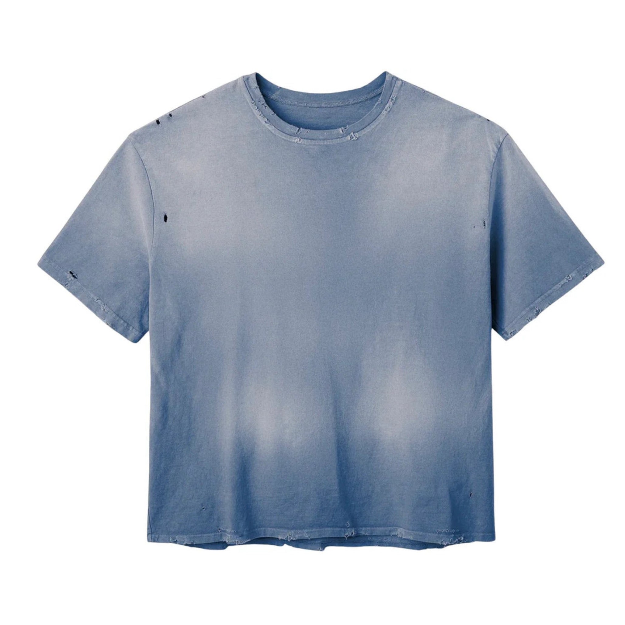 GV GALLERY RASPBERRY HILLS Distressed Blank' Blue Tee