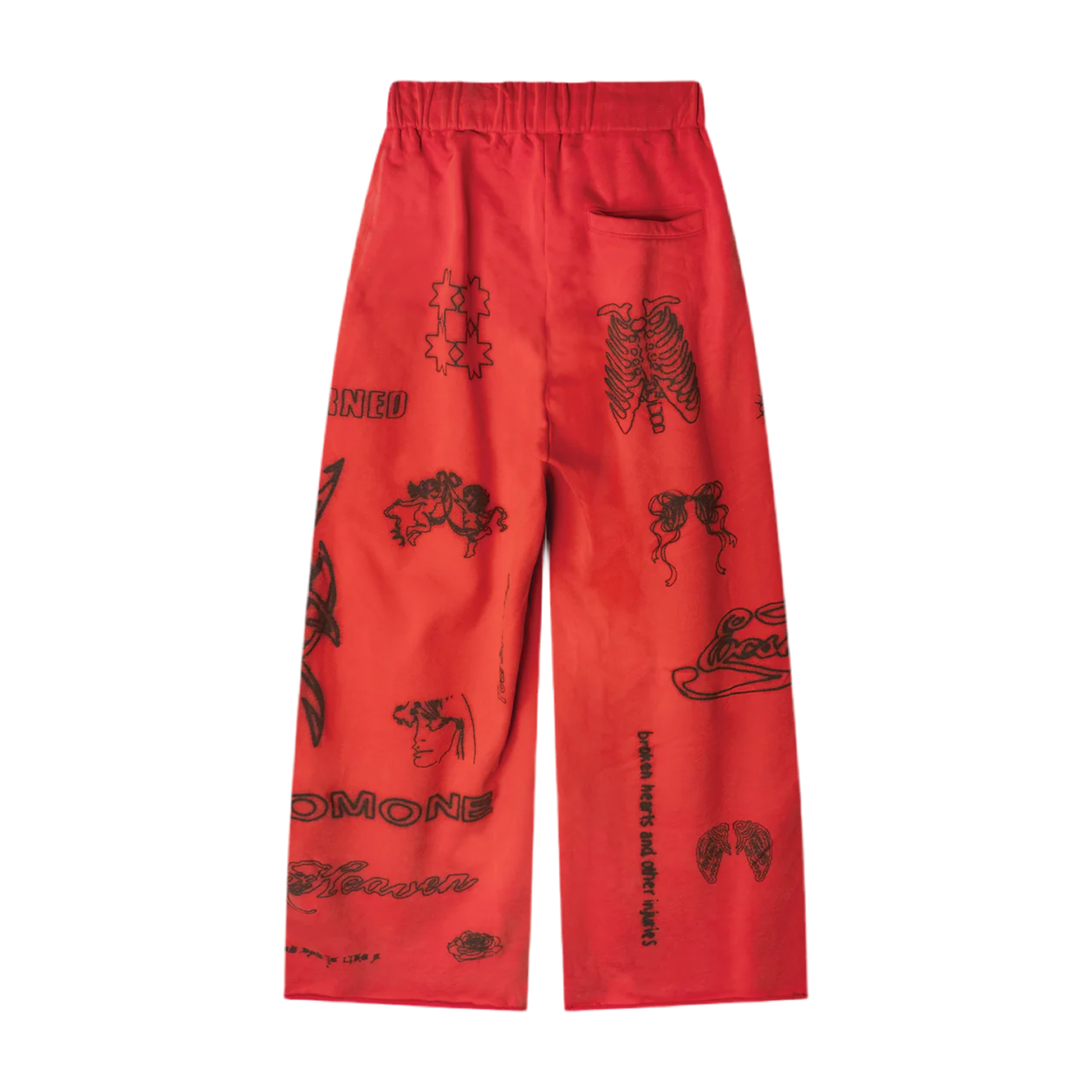 VAGUE STUDIOS SKIN DEEP SWEATPANTS RED