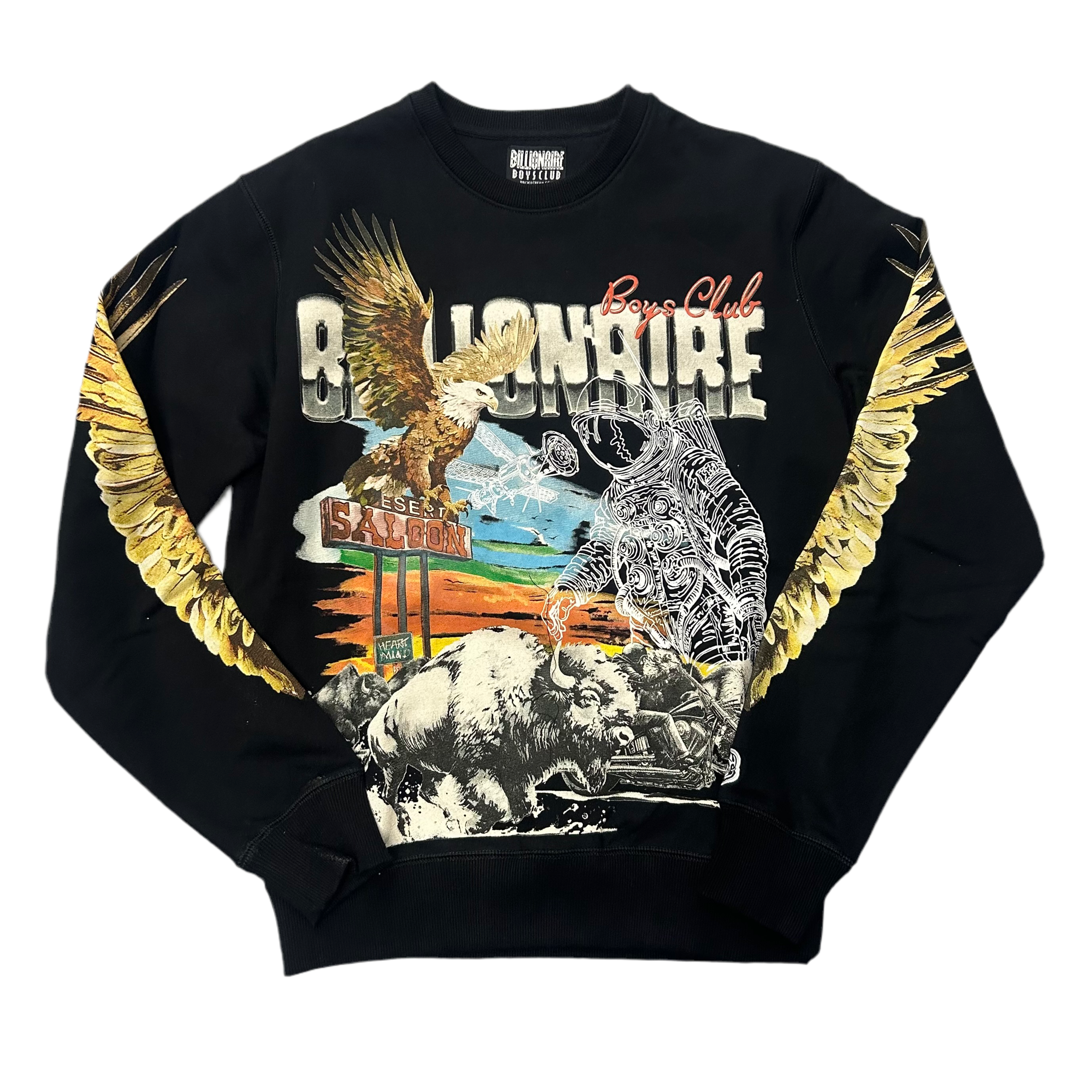 BILLIONAIRE BOYS CLUB BB DESERT EAGLE SWEATSHIRT BLACK