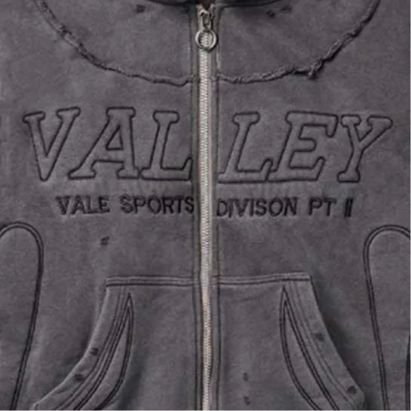 VALE FOREVER ARMOR ZIP UP HOODIE BLACK