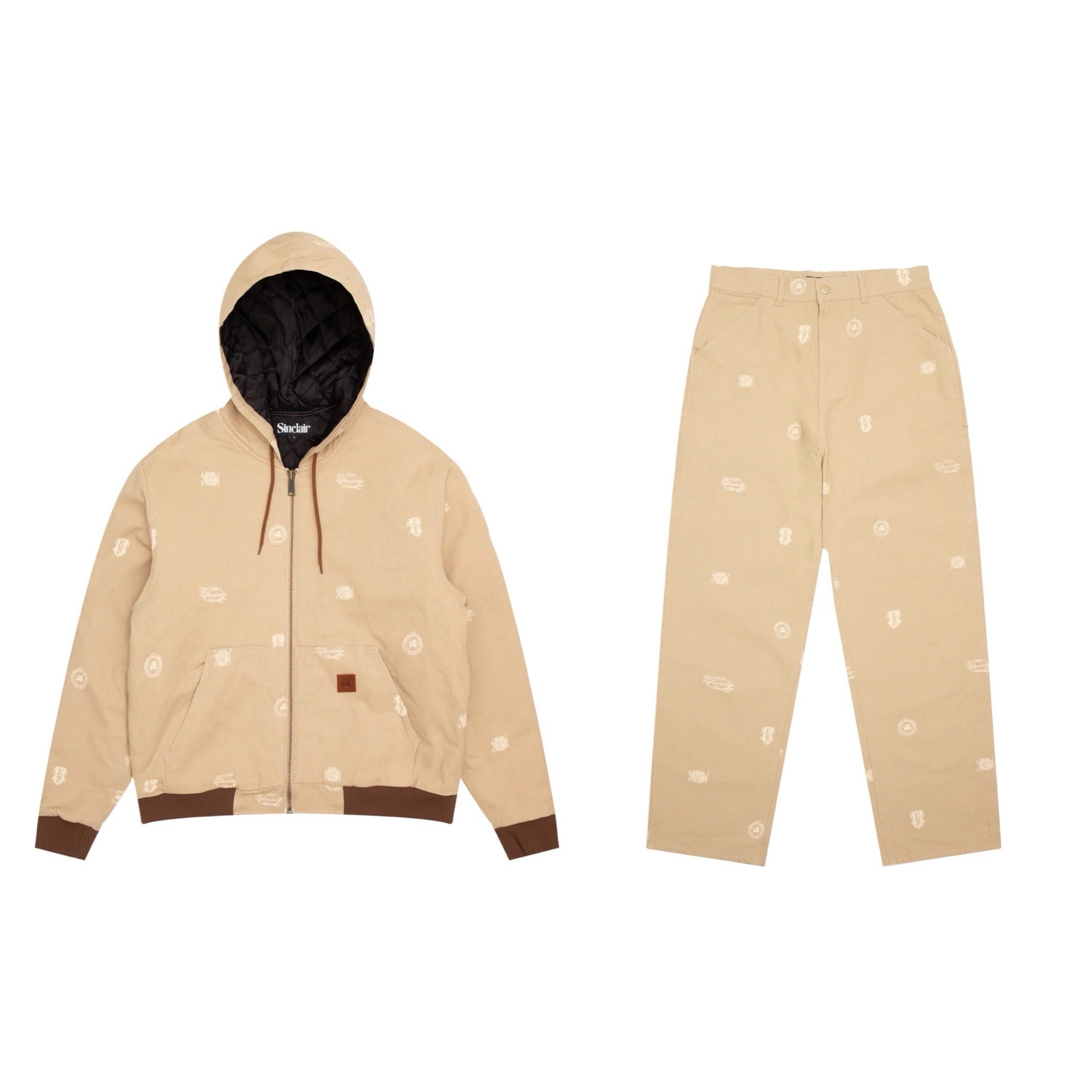 SINCLAIR LEGAL TENDER WORK JACKET AND PANT SET TAN