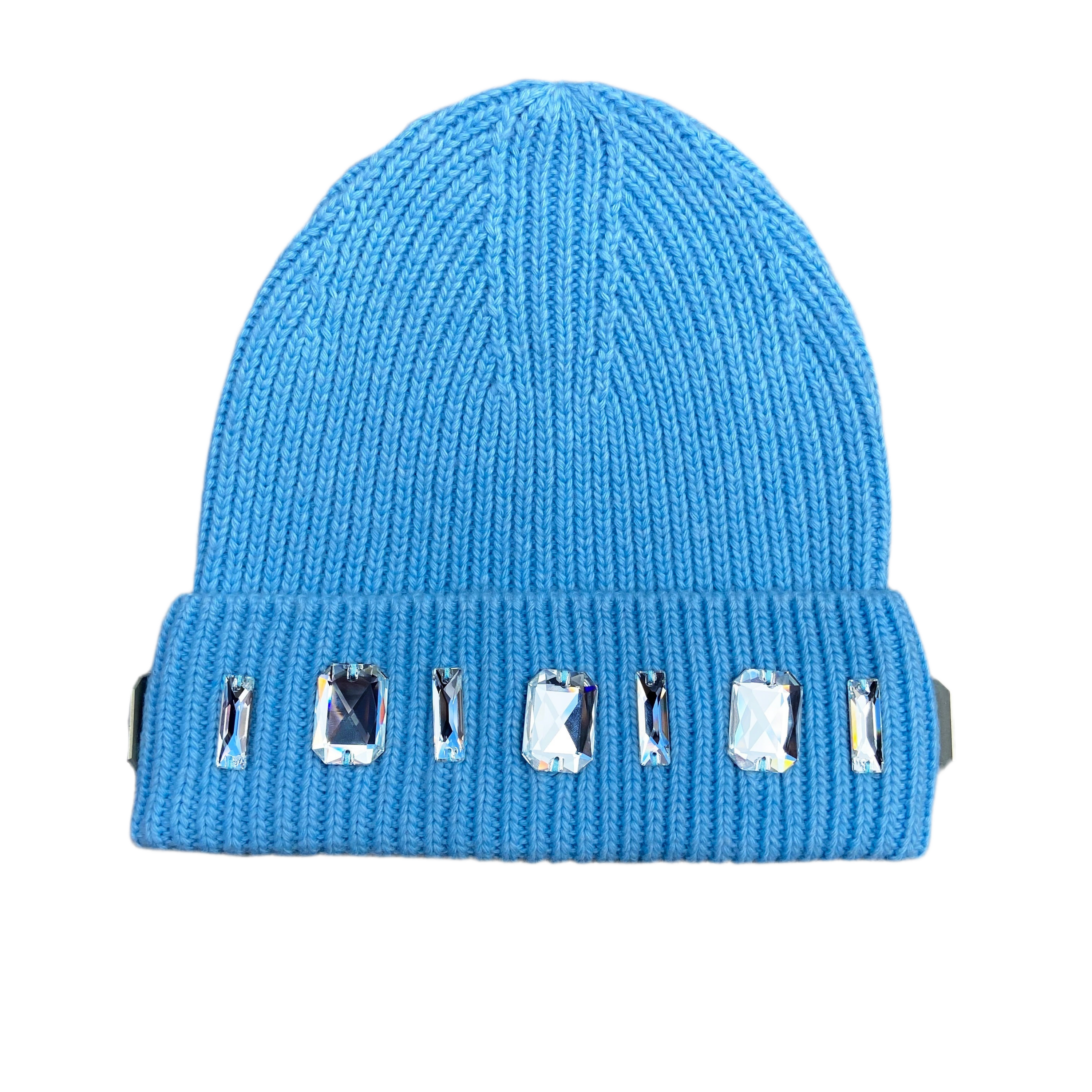 Louis Crown Beanie - Baby Blue