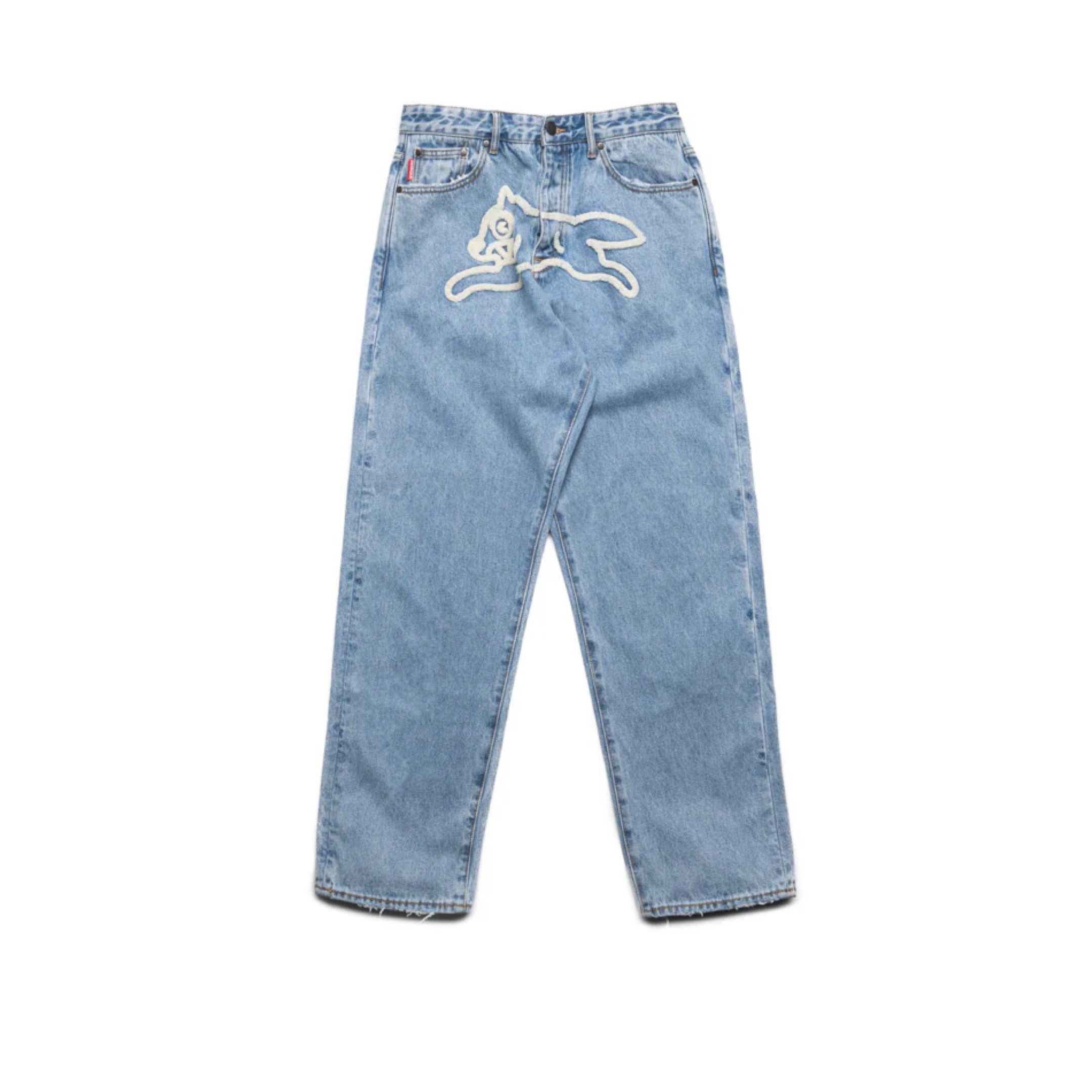 ICE CREAM Vanilla Fit Cherry Running Dog Appliqué Jeans Butter Pecan