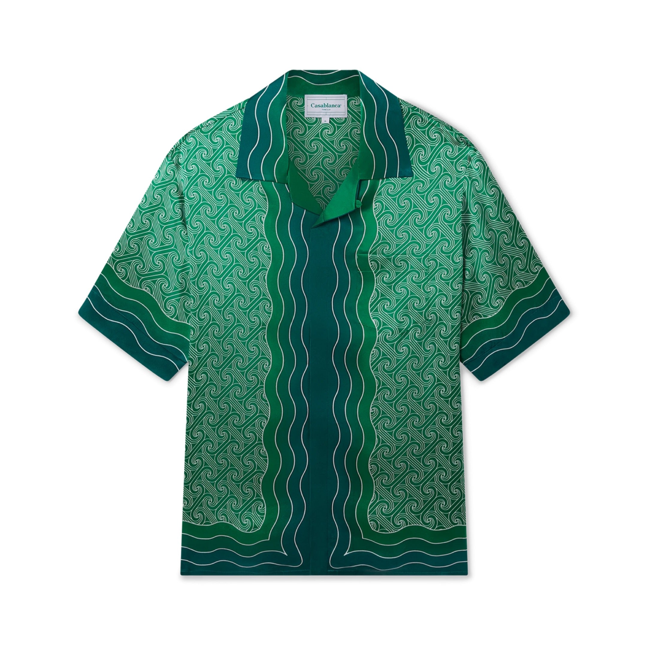 Casablanca COLUMN MONOGRAM SILK SHIRT
