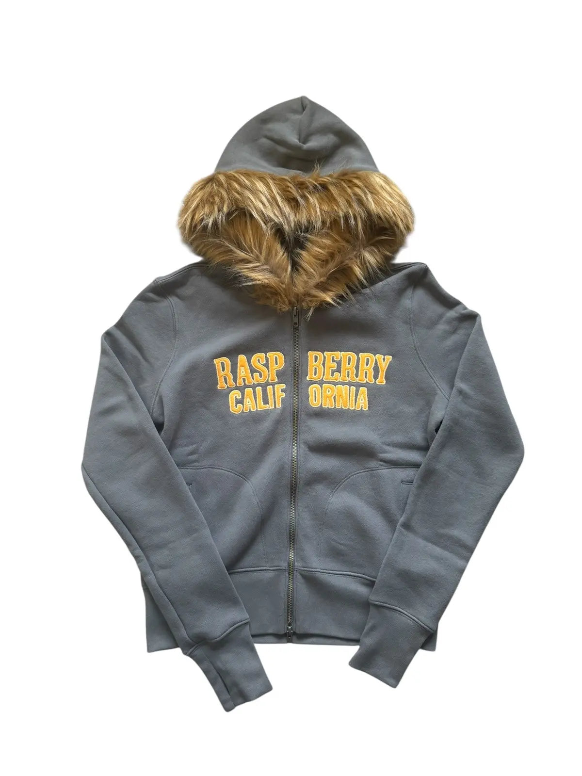 GV Gallery Womens Raspberry Hills ‘Paris Hilton’ Fur Zip Up