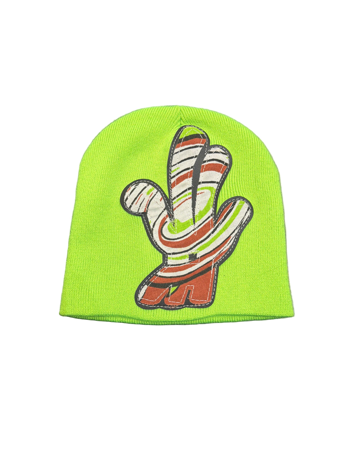 YKWYK Green Comic Patch Beanie