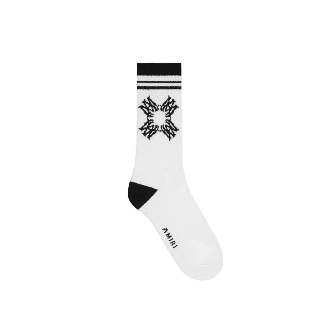 AMIRI MA Quad Sock White Black