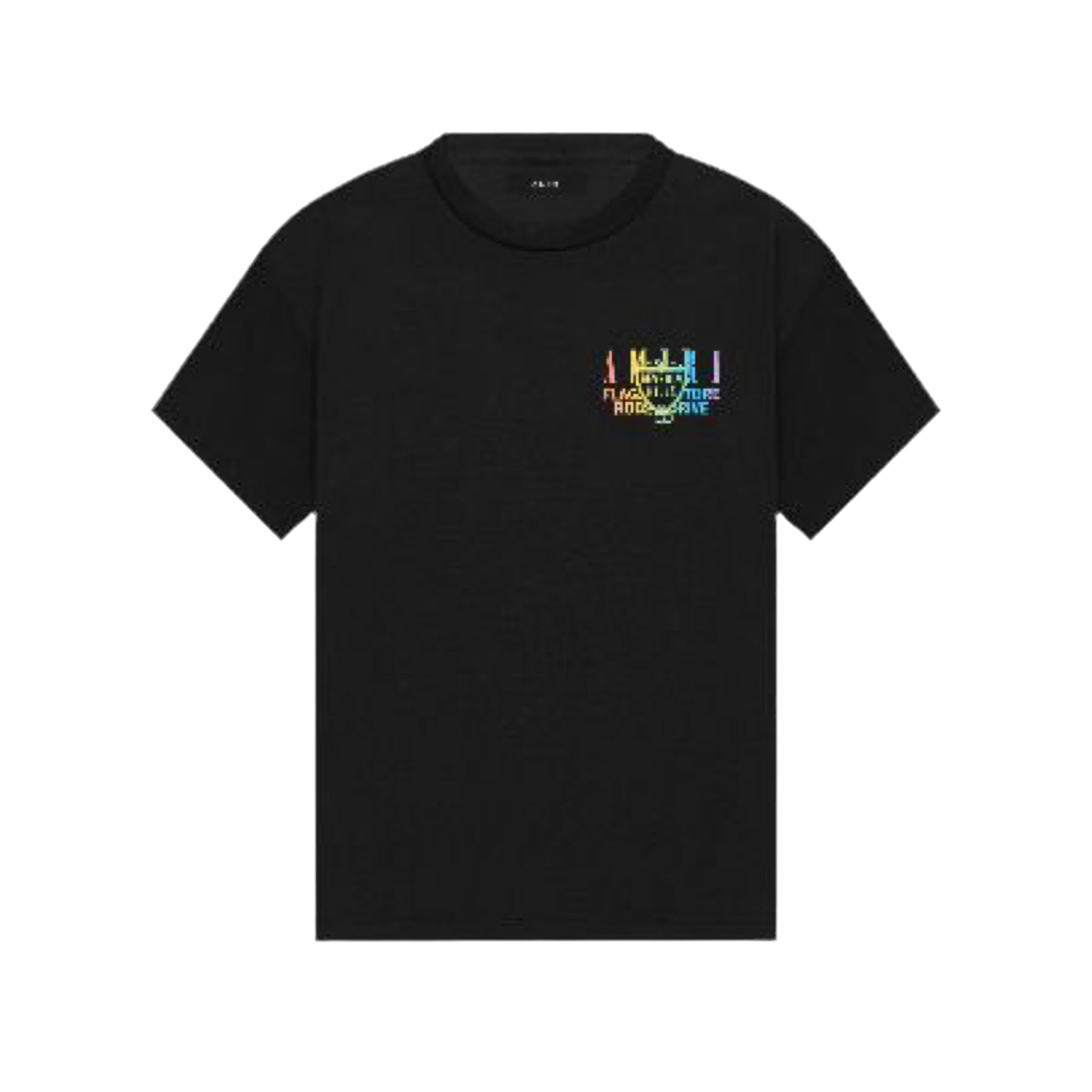 AMIRI♦ミュージックレコード グラフィックブラックTシャツ Black 'Amiri Music' Record T-shirt by AMIRI on Sale