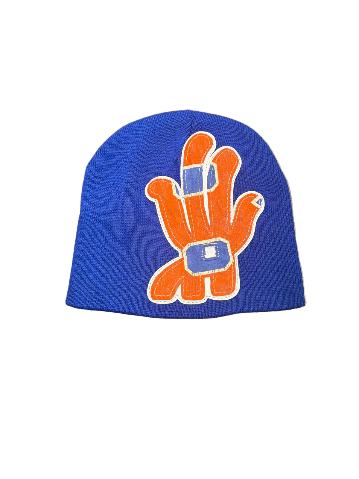 YKWYK BLUE COMIC PATCH BEANIE