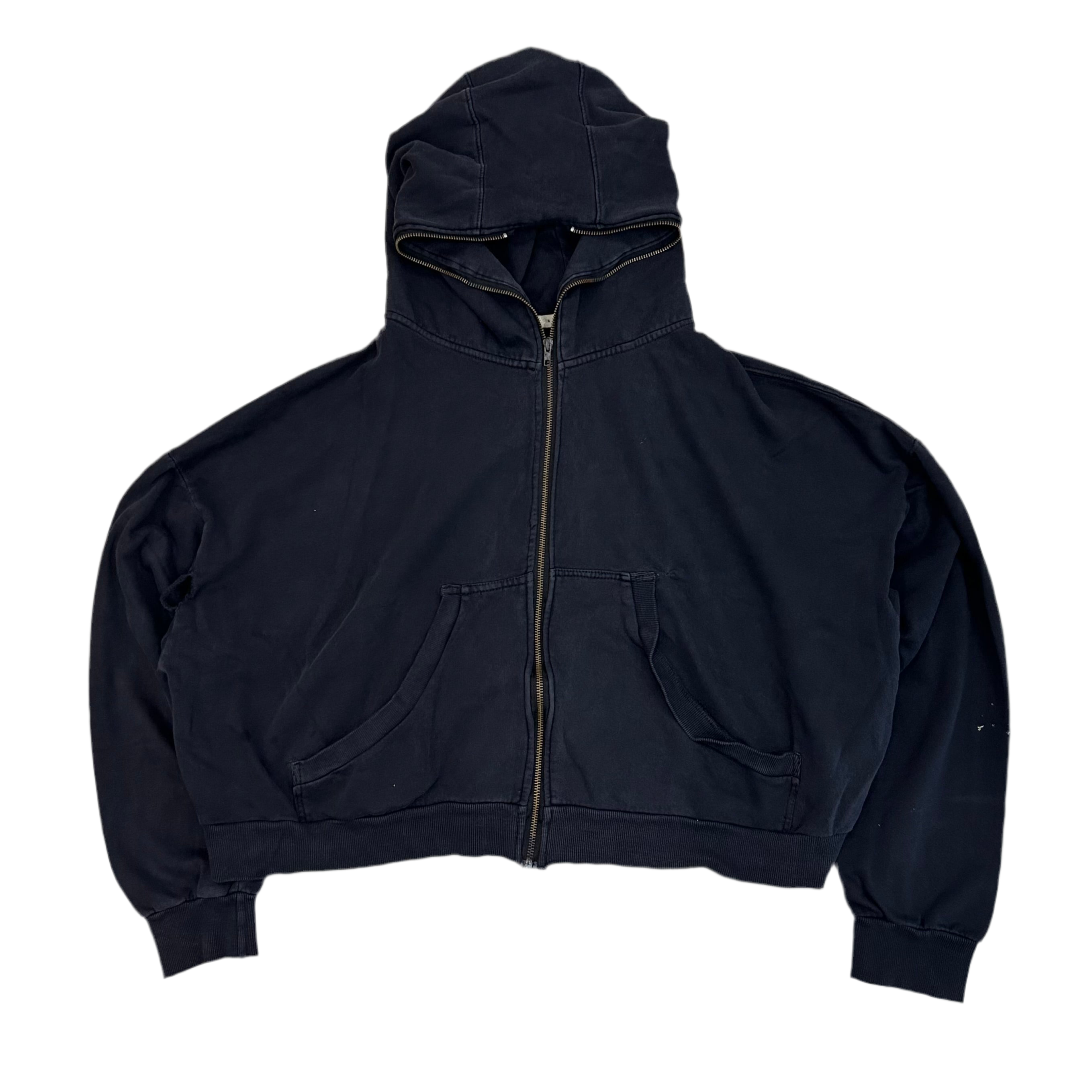 MNML | FULL ZIP HOODIE WASHED BLACK