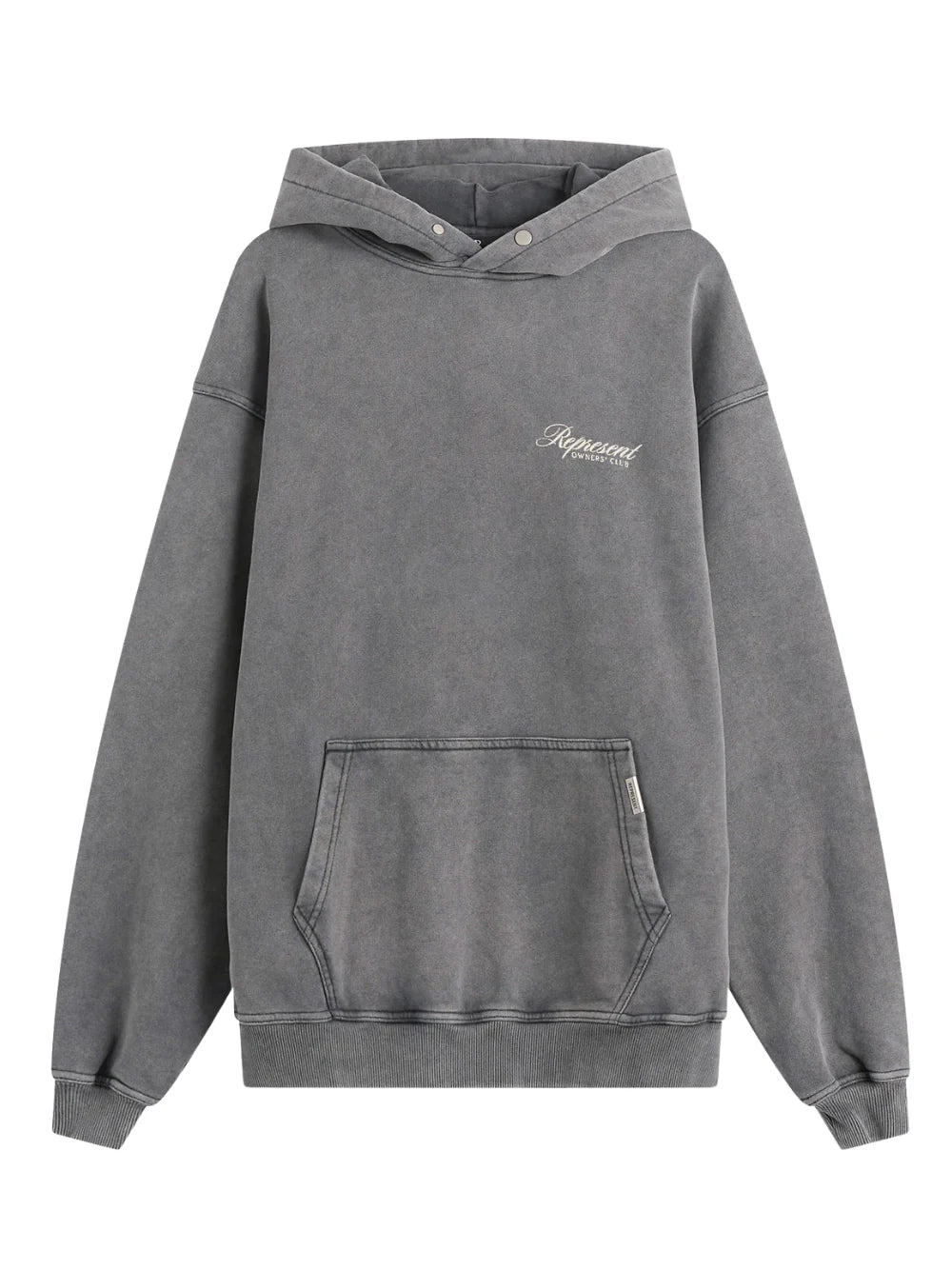 REPRESENT Owners Club Script Hoodie Vintage Grey